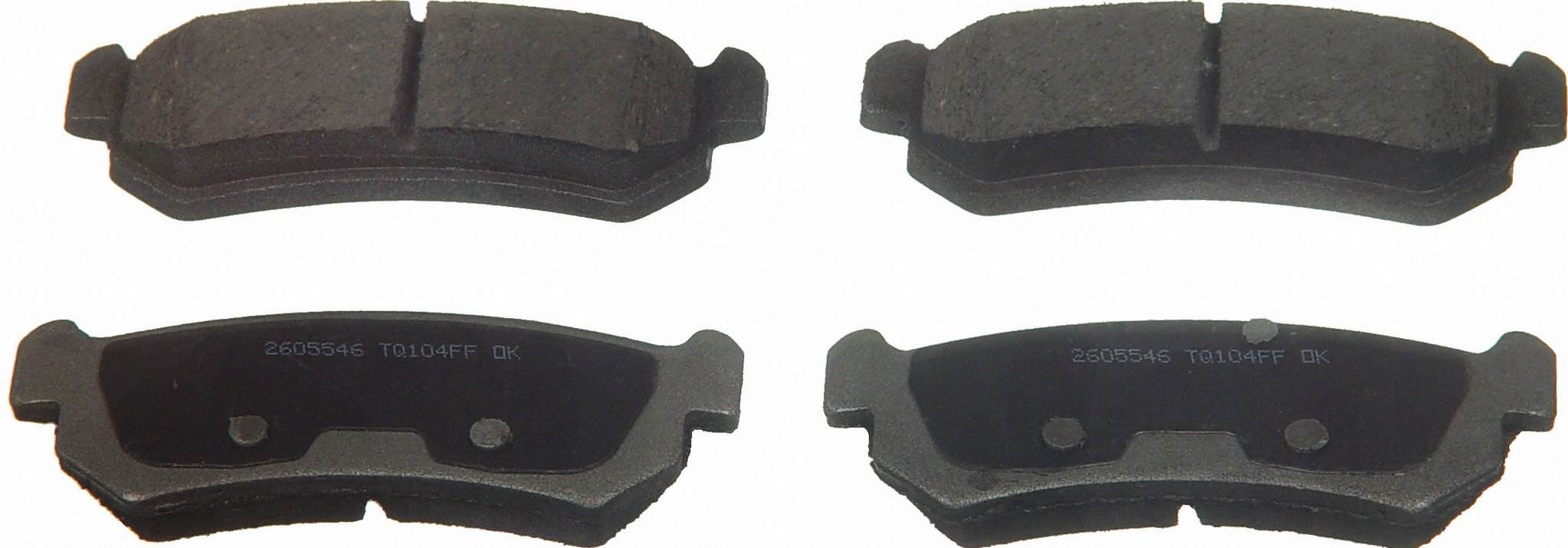 Wagner Brake Disc Brake Pad Set  top view frsport PD1036