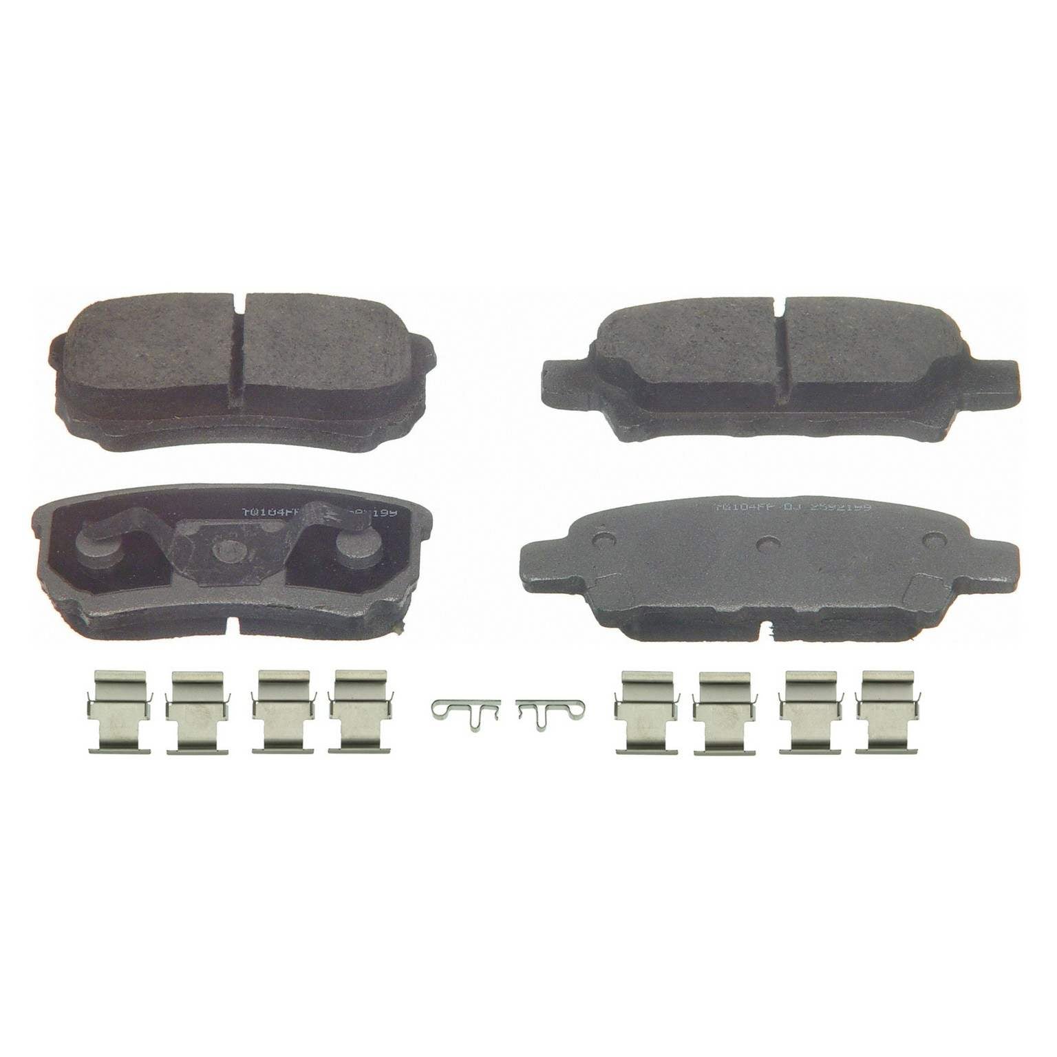 wagner brake disc brake pad set  frsport pd1037