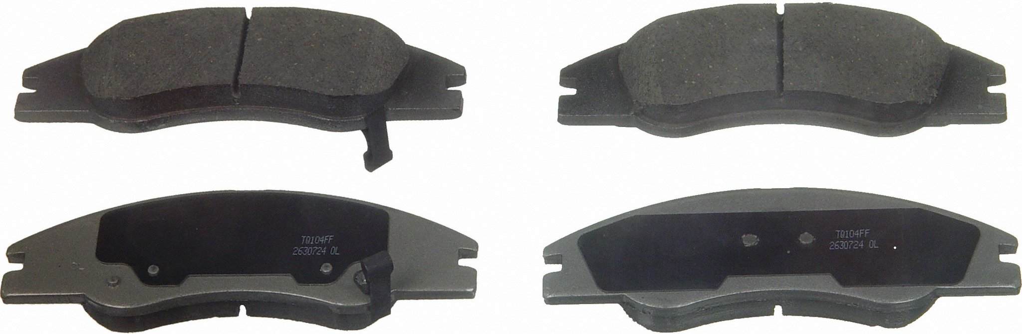 Wagner Brake Disc Brake Pad Set  top view frsport PD1074