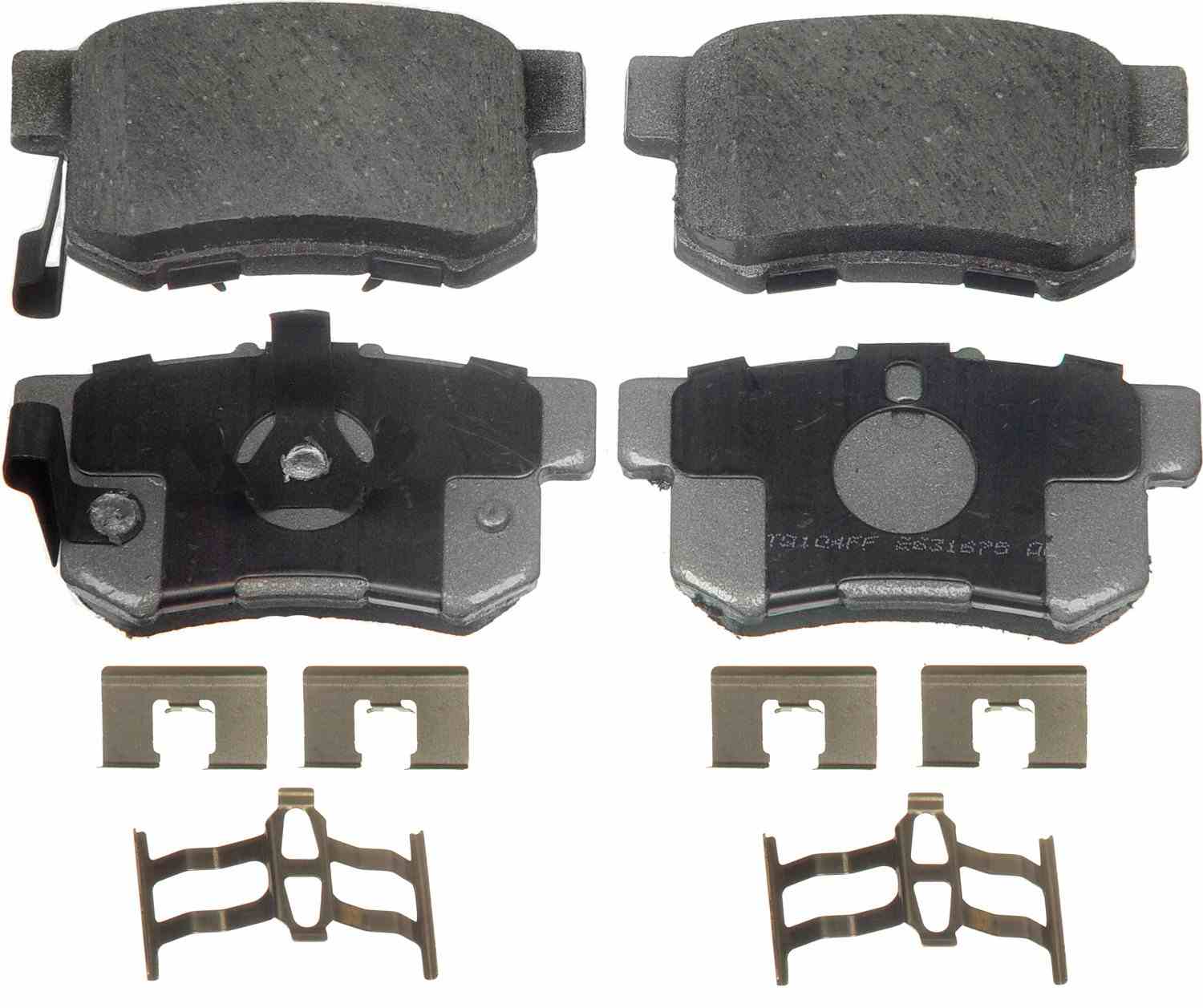 Wagner Brake Disc Brake Pad Set  top view frsport PD1086