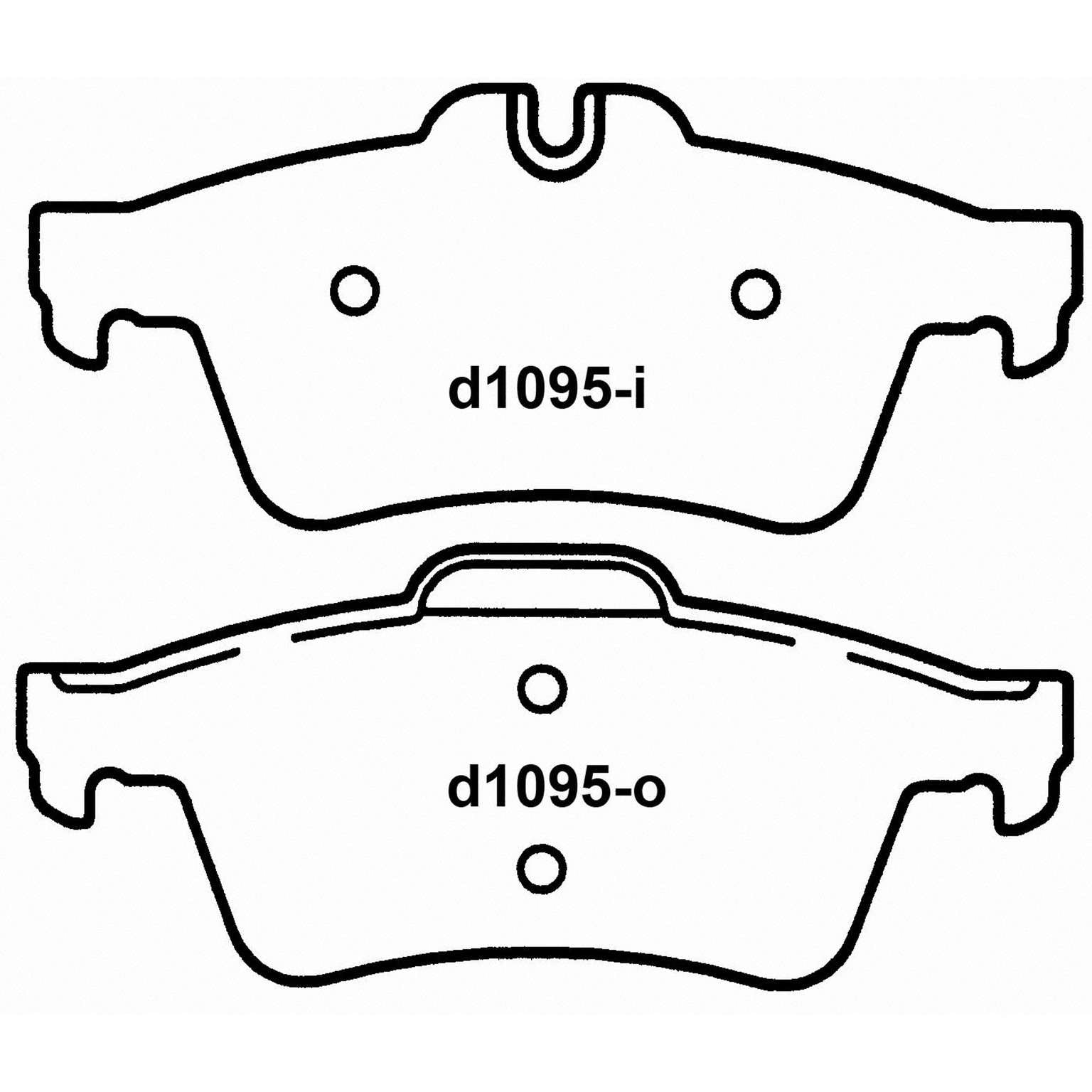 wagner brake disc brake pad set  frsport pd1095