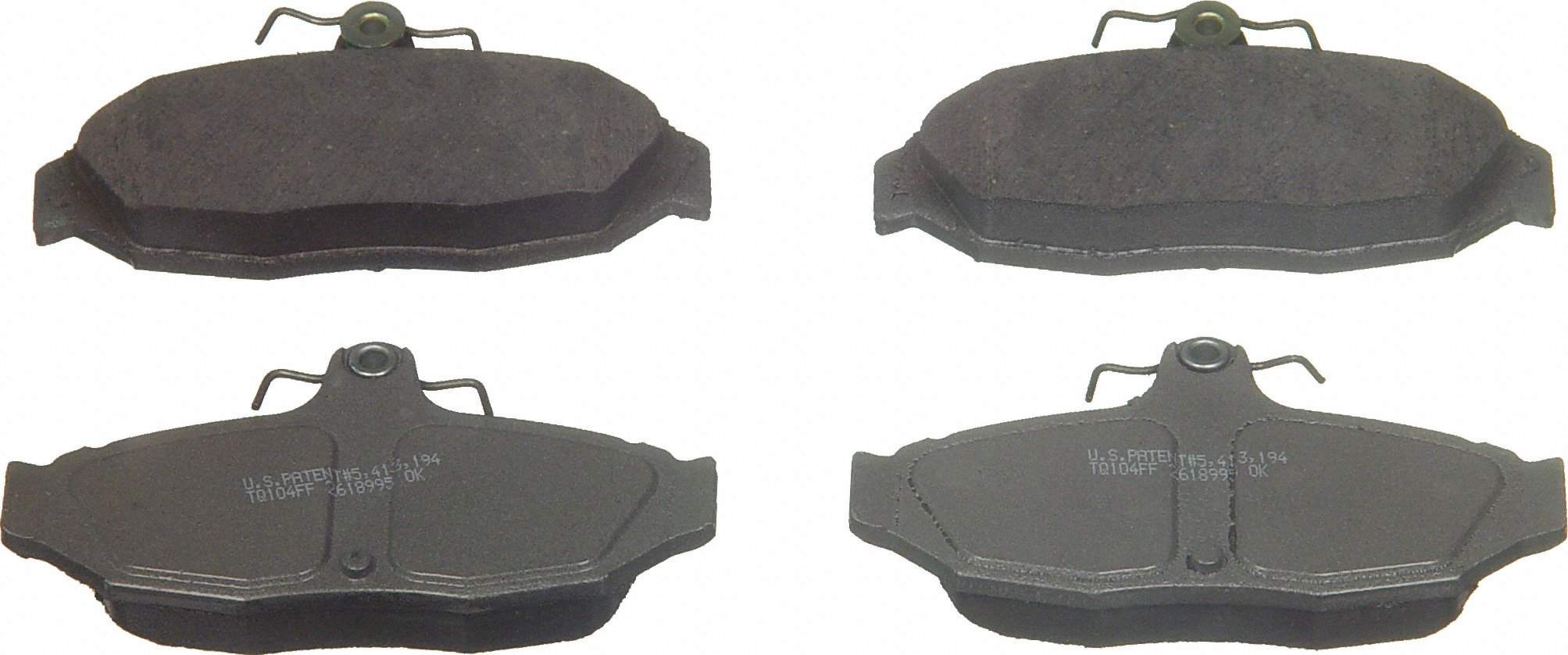 Wagner Brake Disc Brake Pad Set  top view frsport PD347A