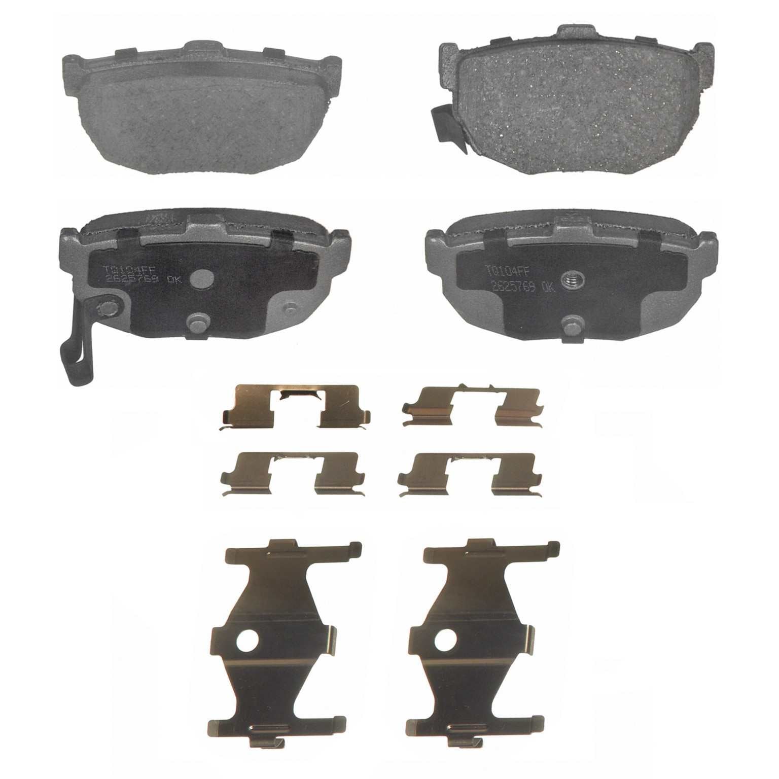 wagner brake disc brake pad set  frsport pd429