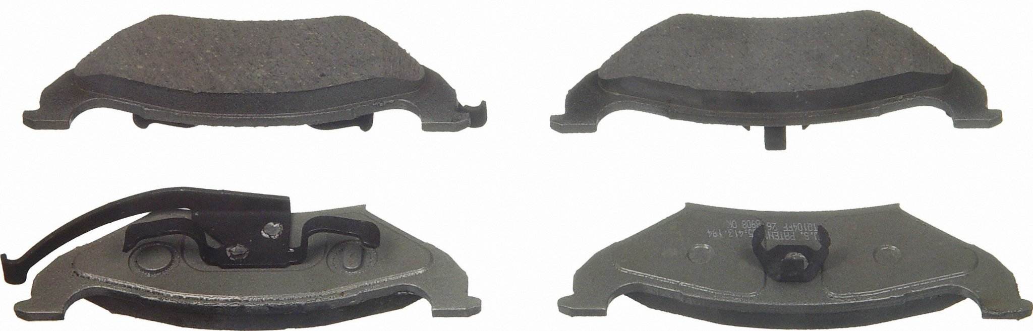 Wagner Brake Disc Brake Pad Set  top view frsport PD544