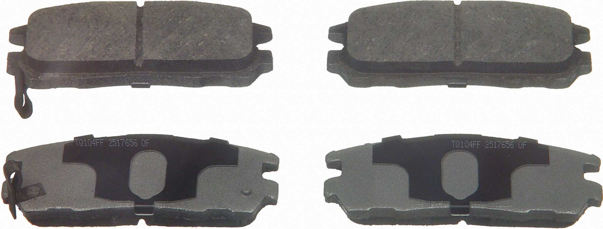 Wagner Brake Disc Brake Pad Set  top view frsport PD580A