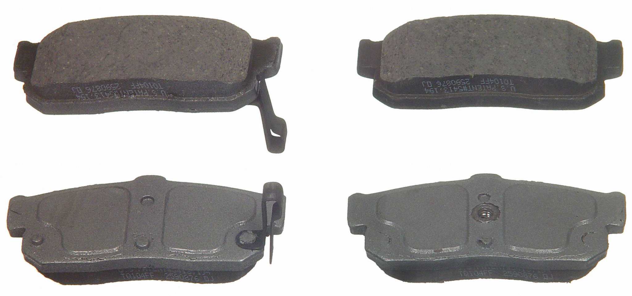 Wagner Brake Disc Brake Pad Set  top view frsport PD595