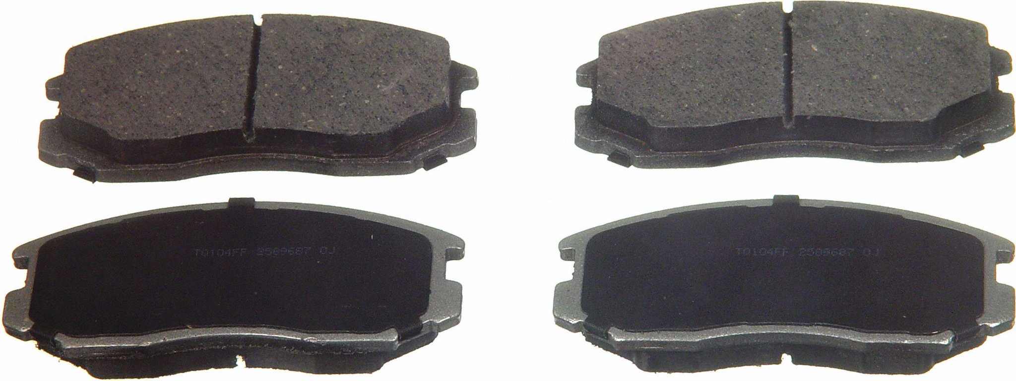 Wagner Brake Disc Brake Pad Set  top view frsport PD602