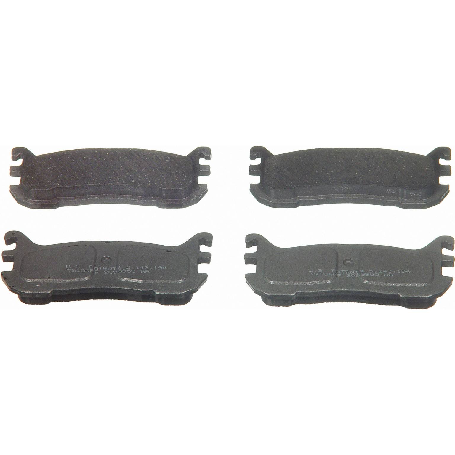 wagner brake disc brake pad set  frsport pd663