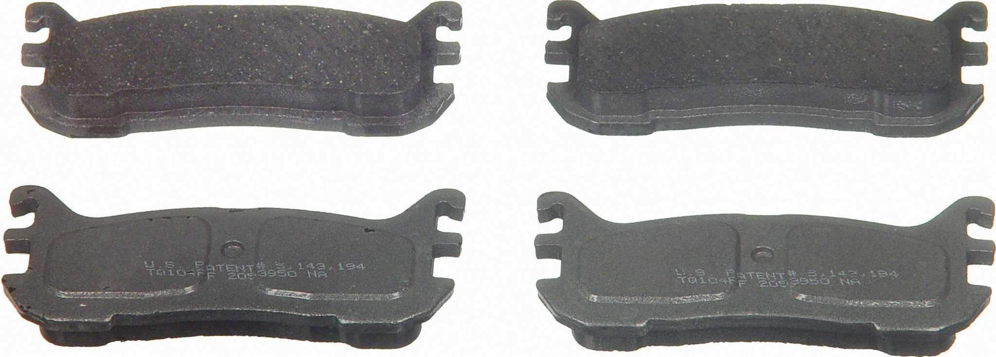 Wagner Brake Disc Brake Pad Set  top view frsport PD663