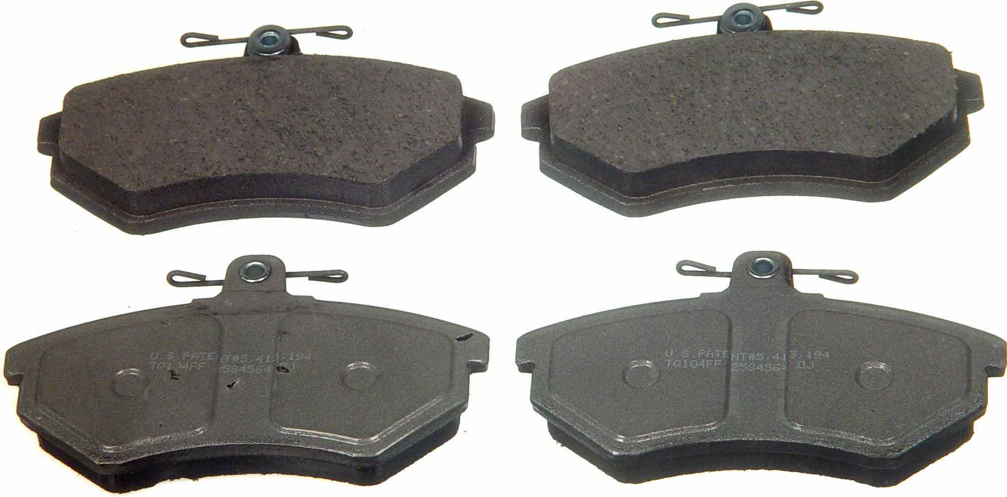 Wagner Brake Disc Brake Pad Set  top view frsport PD696