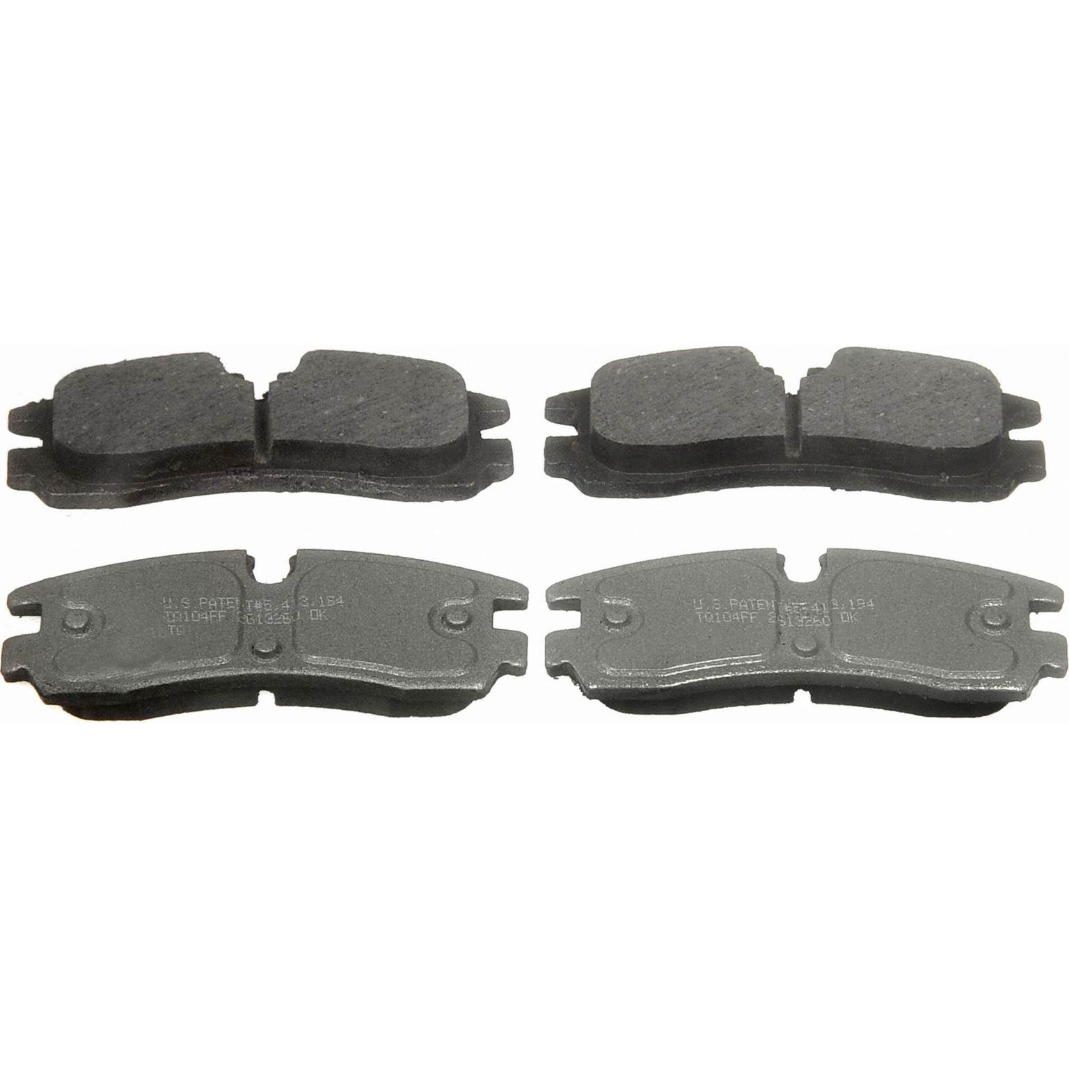 wagner brake disc brake pad set  frsport pd754