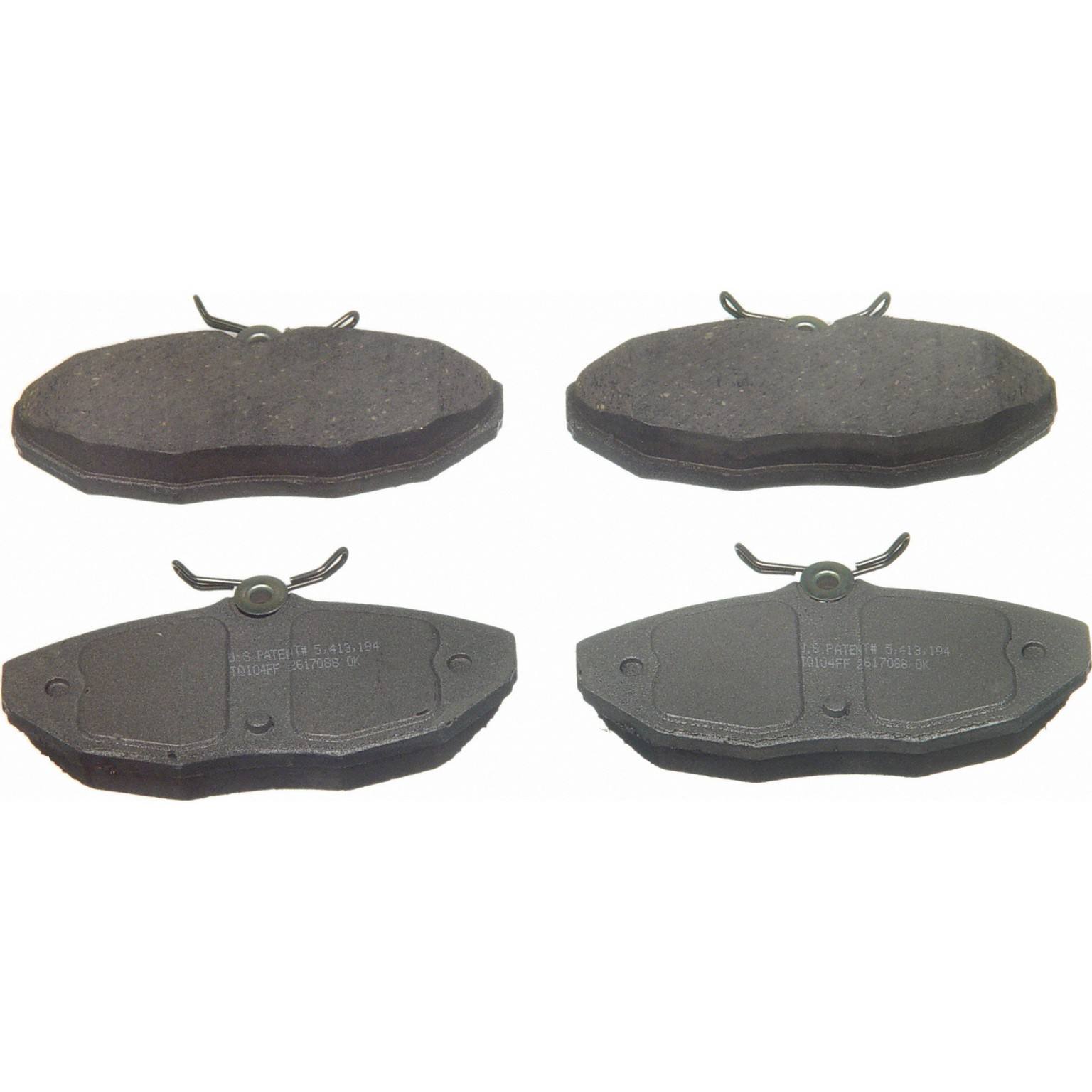 wagner brake disc brake pad set  frsport pd806