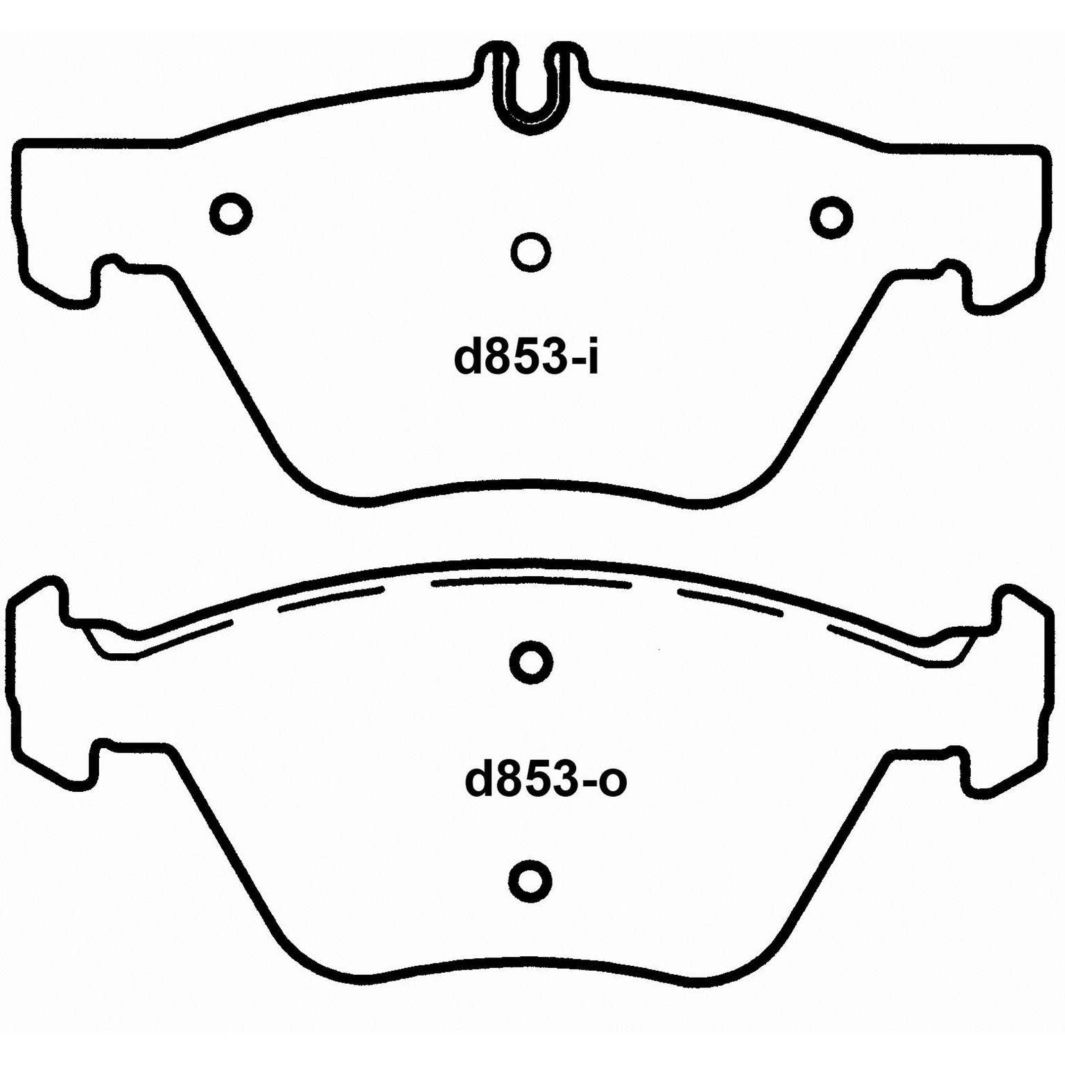 wagner brake disc brake pad set  frsport pd853