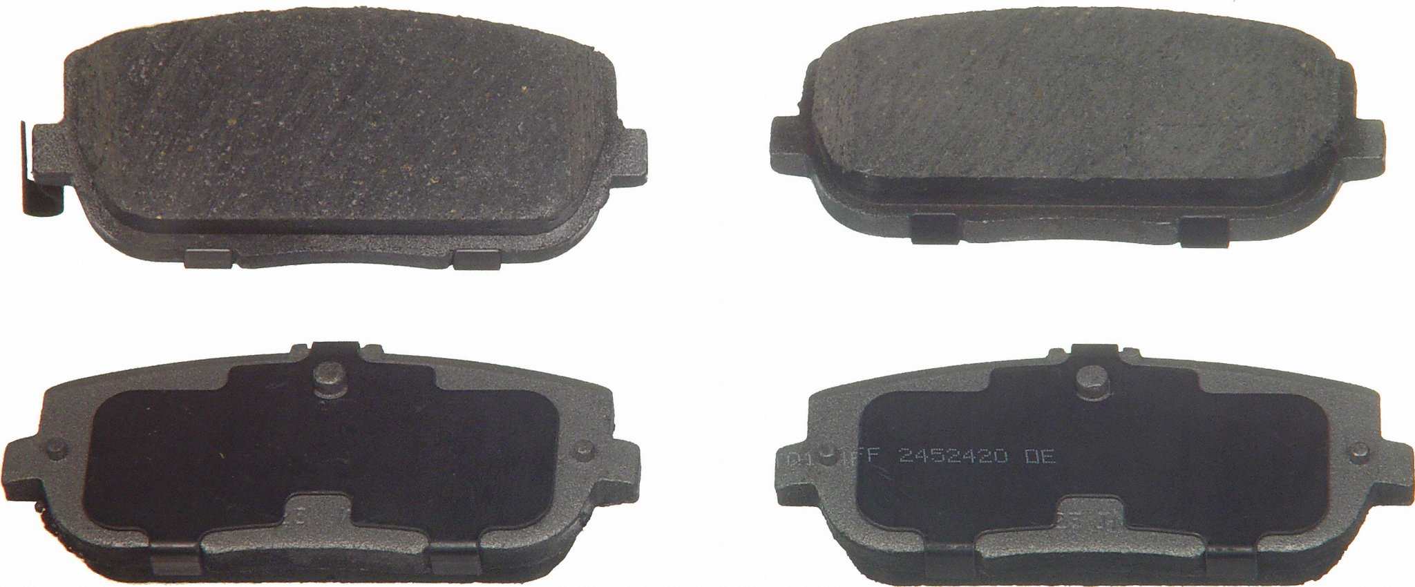 Wagner Brake Disc Brake Pad Set  top view frsport PD871