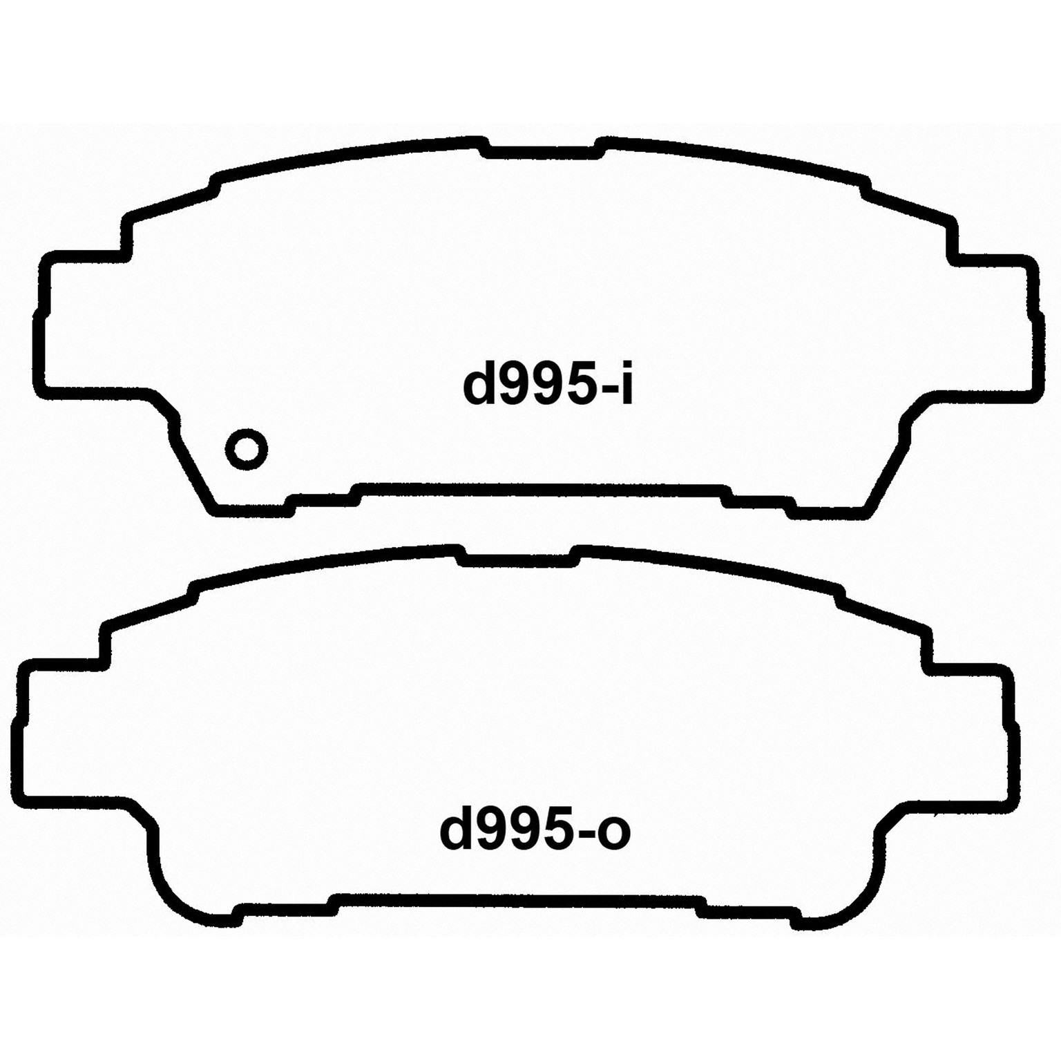 wagner brake disc brake pad set  frsport pd995