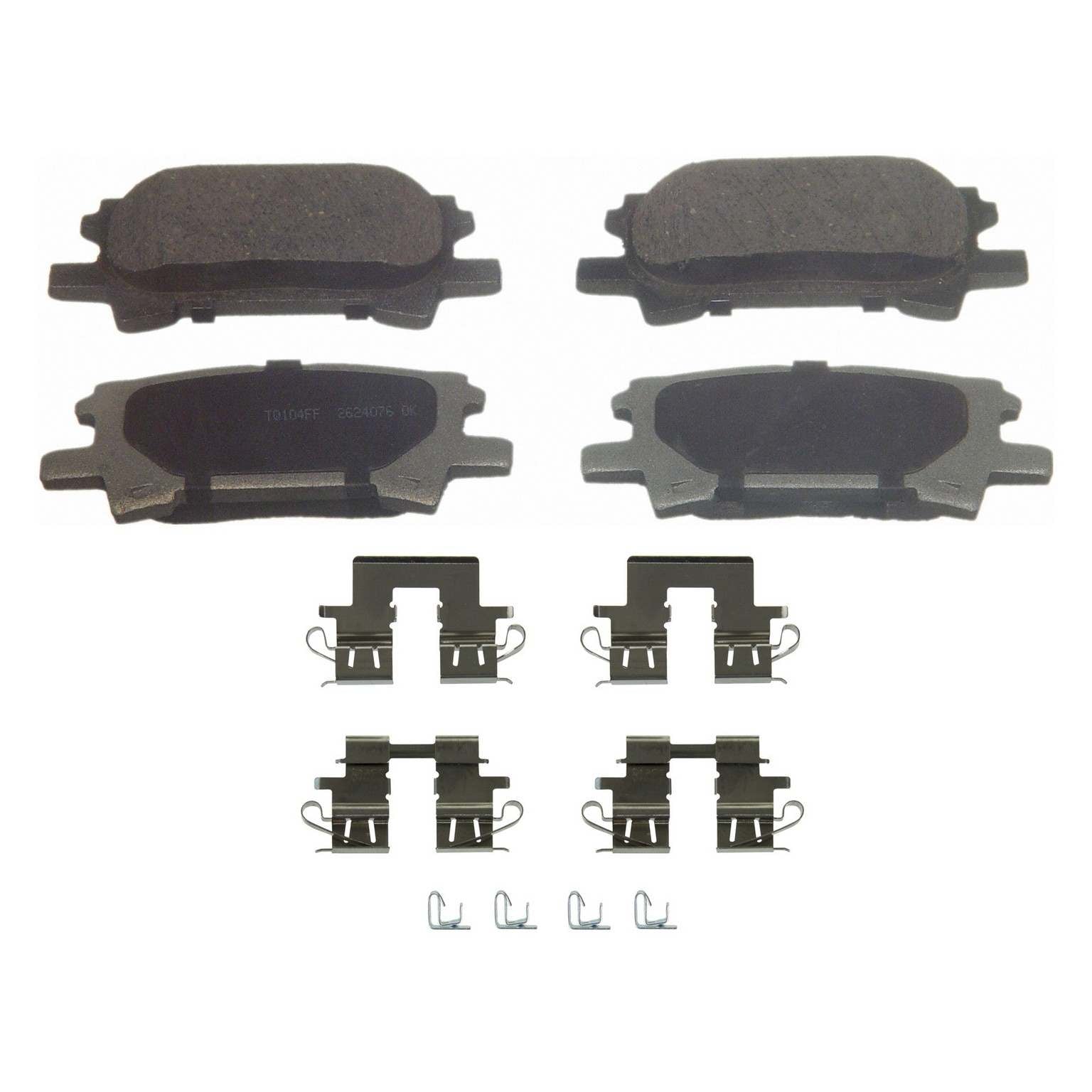 Wagner Brake Disc Brake Pad Set  top view frsport PD996