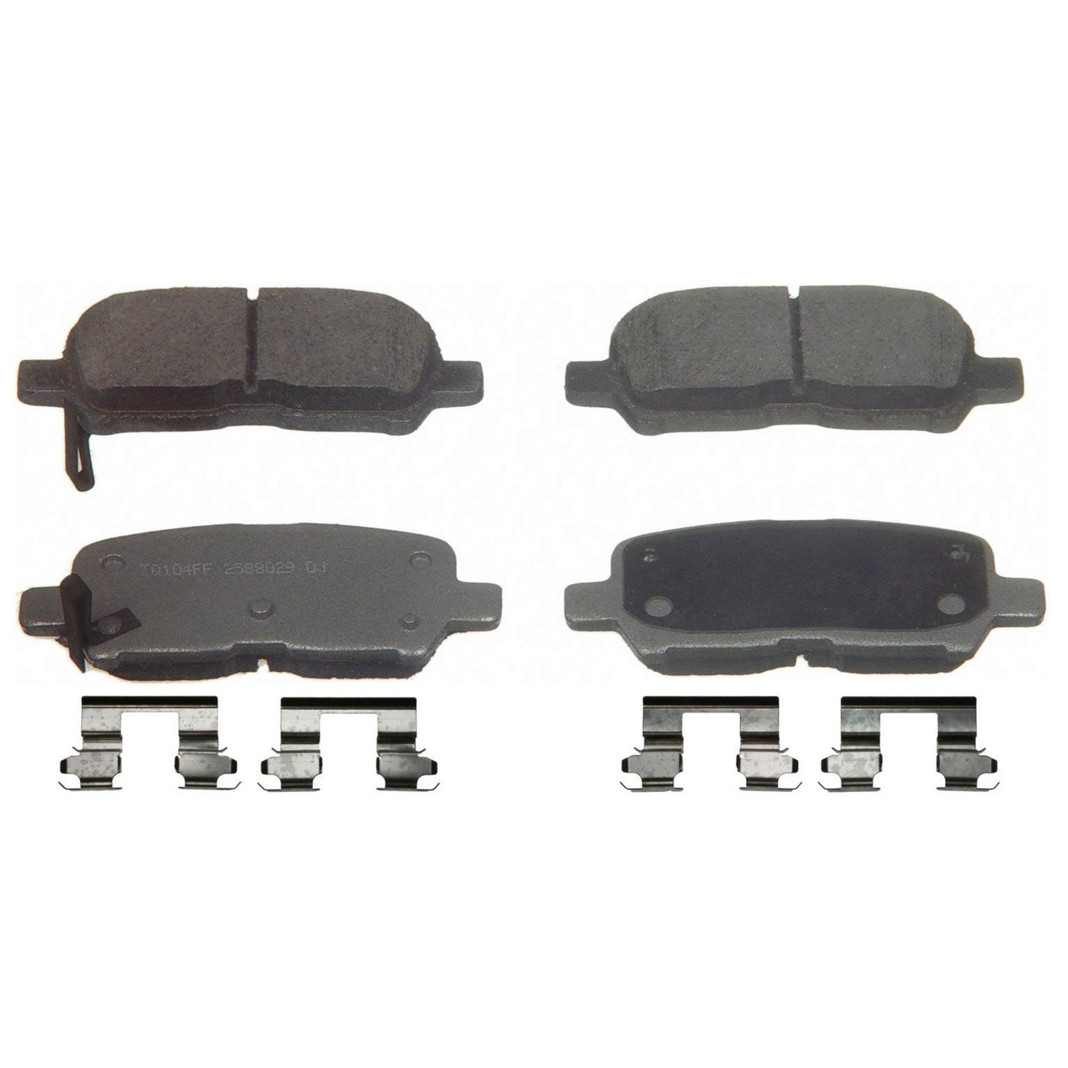 wagner brake disc brake pad set  frsport pd999