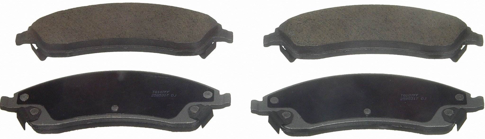 Wagner Brake Disc Brake Pad Set  top view frsport QC1019