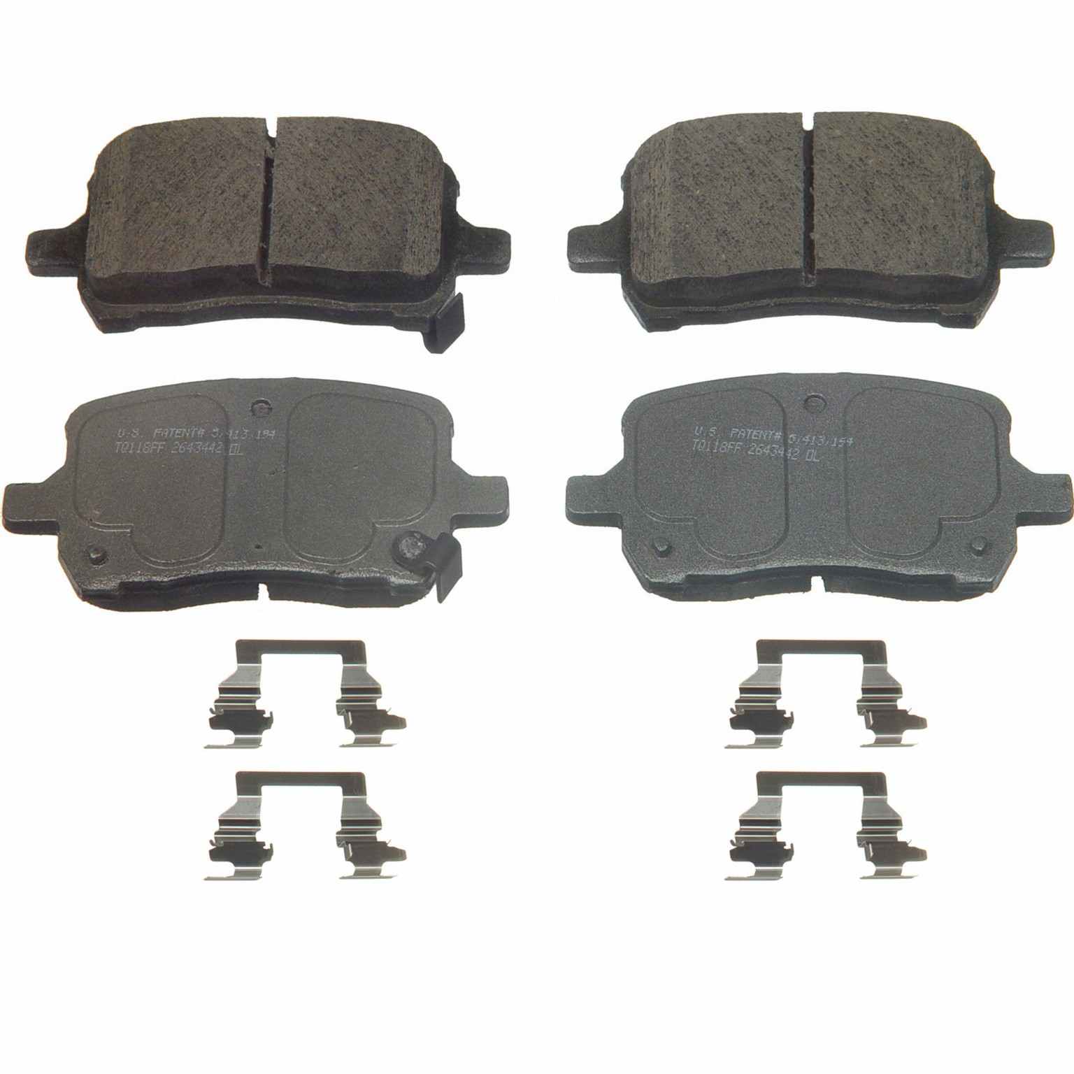 wagner brake disc brake pad set  frsport qc1028