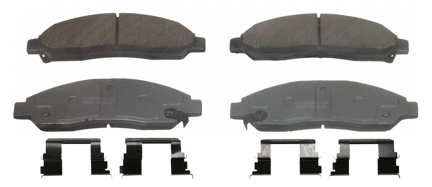 Wagner Brake Disc Brake Pad Set  top view frsport QC1039