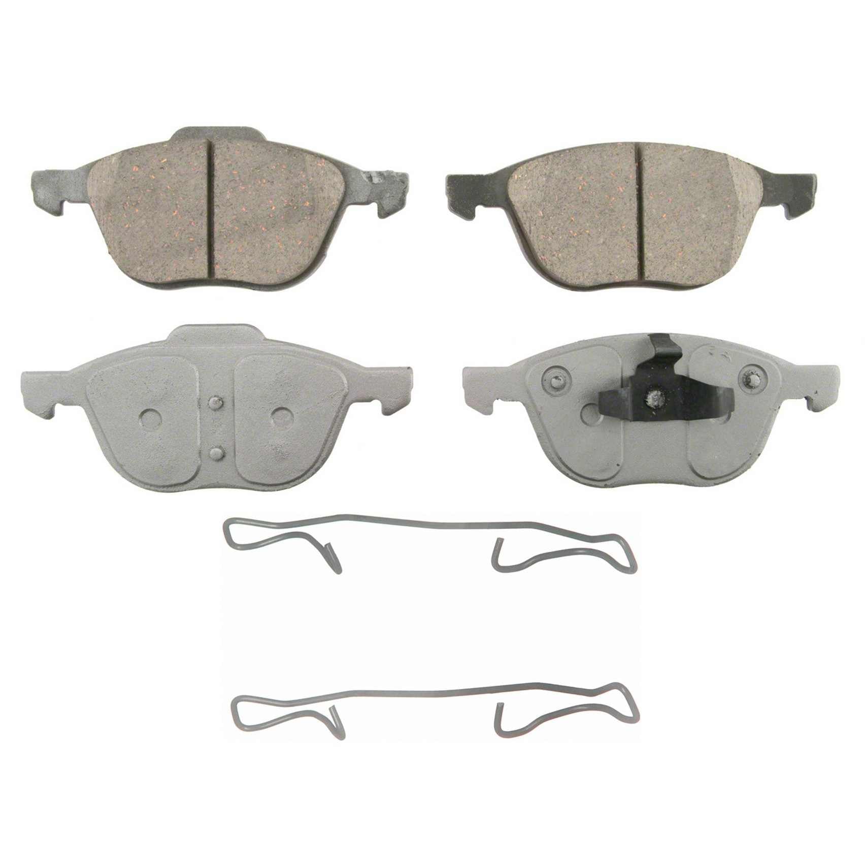 Wagner Brake Disc Brake Pad Set  top view frsport QC1044