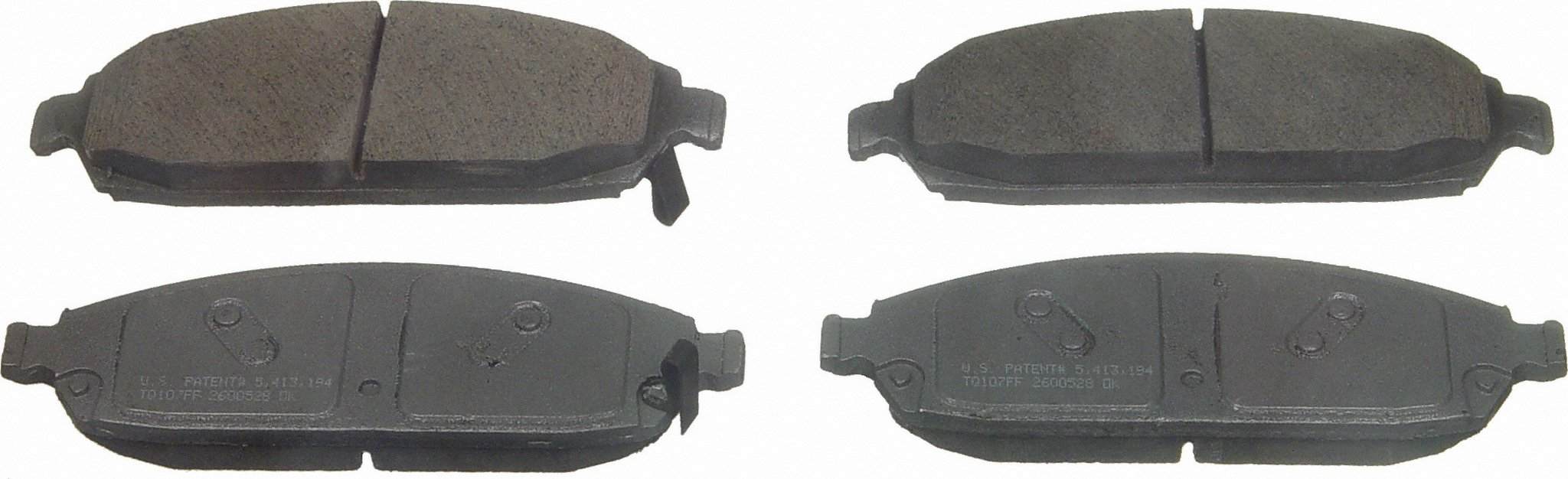 Wagner Brake Disc Brake Pad Set  top view frsport QC1080