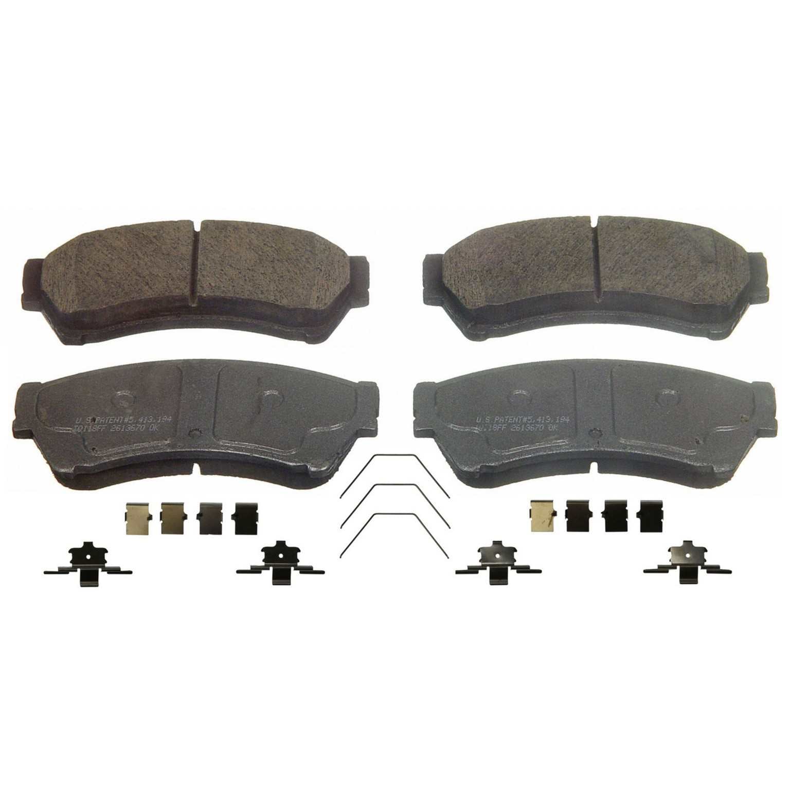 wagner brake disc brake pad set  frsport qc1164