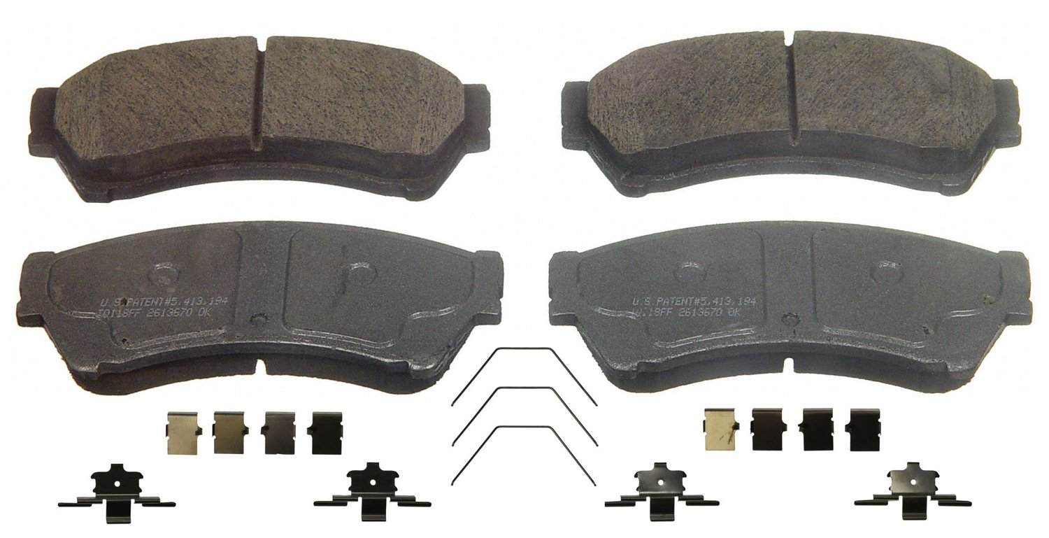 Wagner Brake Disc Brake Pad Set  top view frsport QC1164