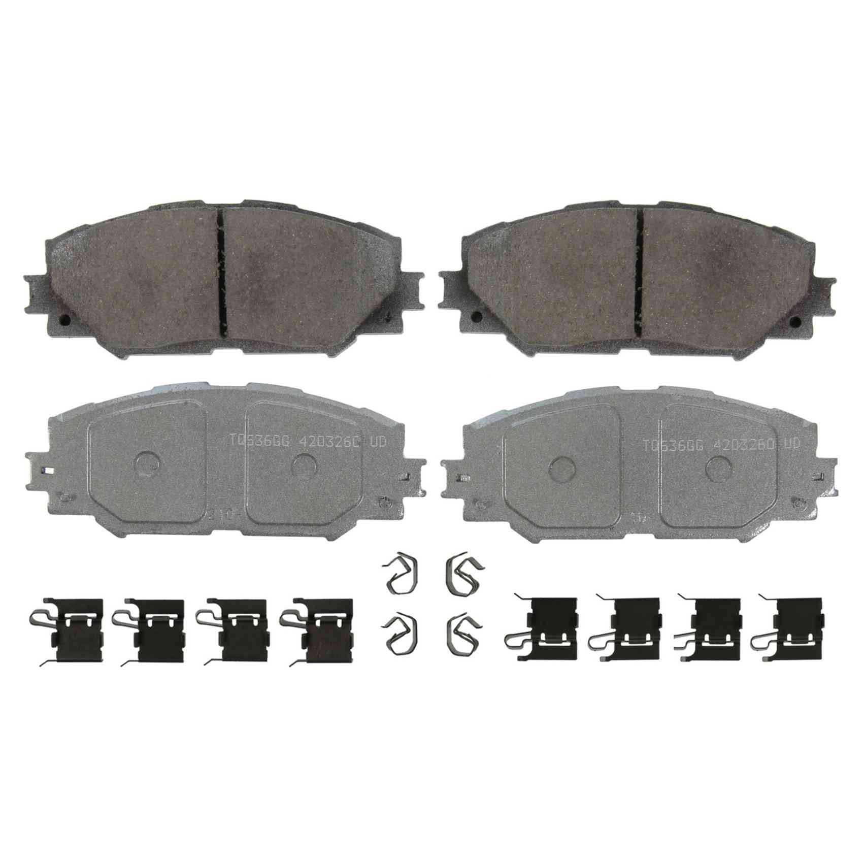 Wagner Brake Disc Brake Pad Set  top view frsport QC1210