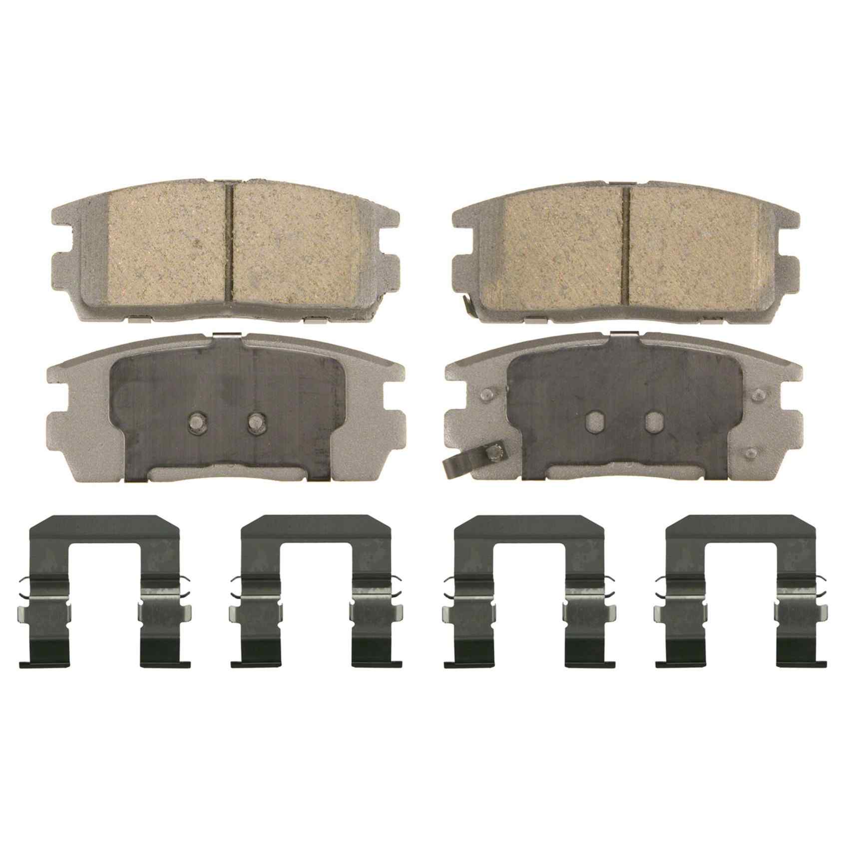 Wagner Brake Disc Brake Pad Set  top view frsport QC1275