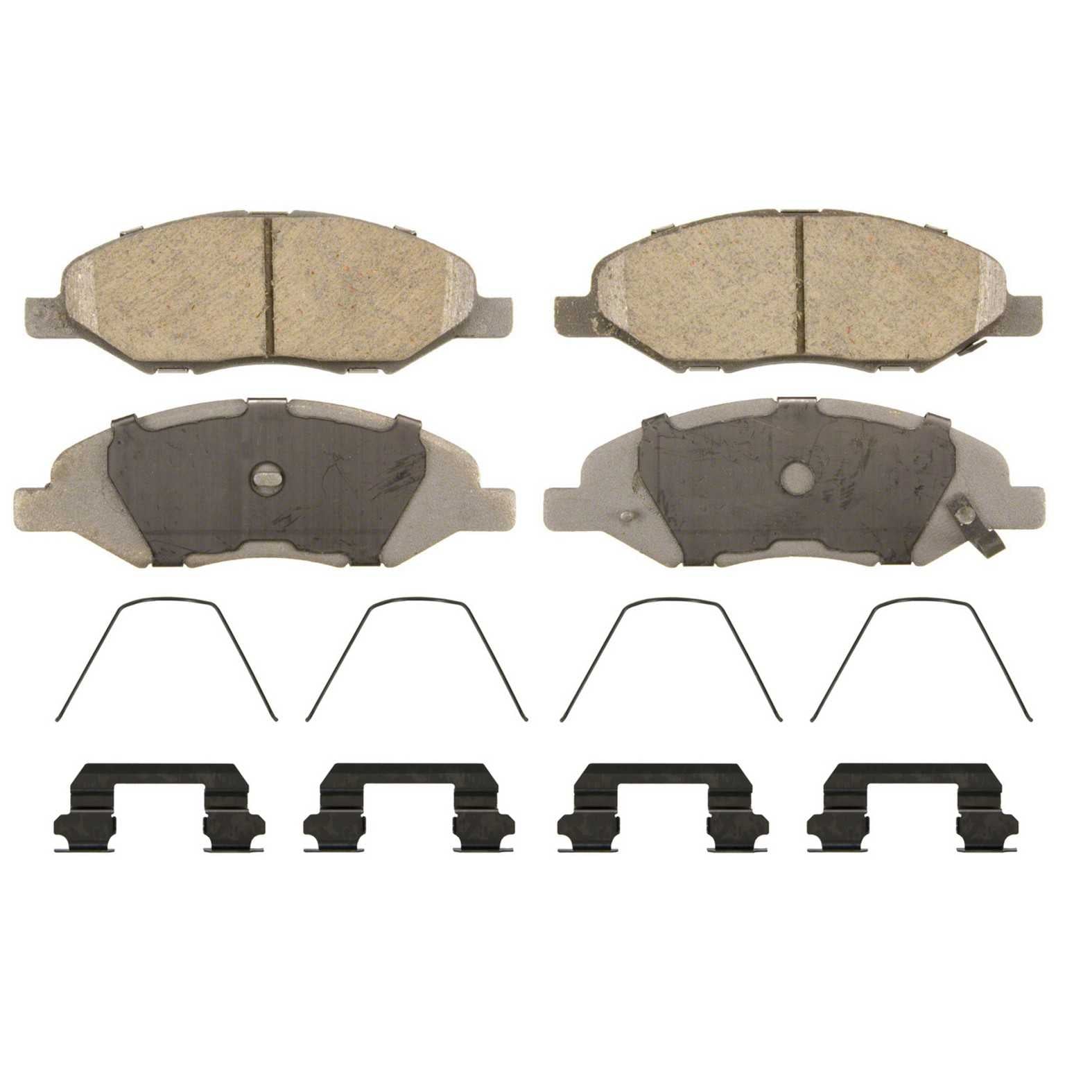 wagner brake disc brake pad set  frsport qc1345