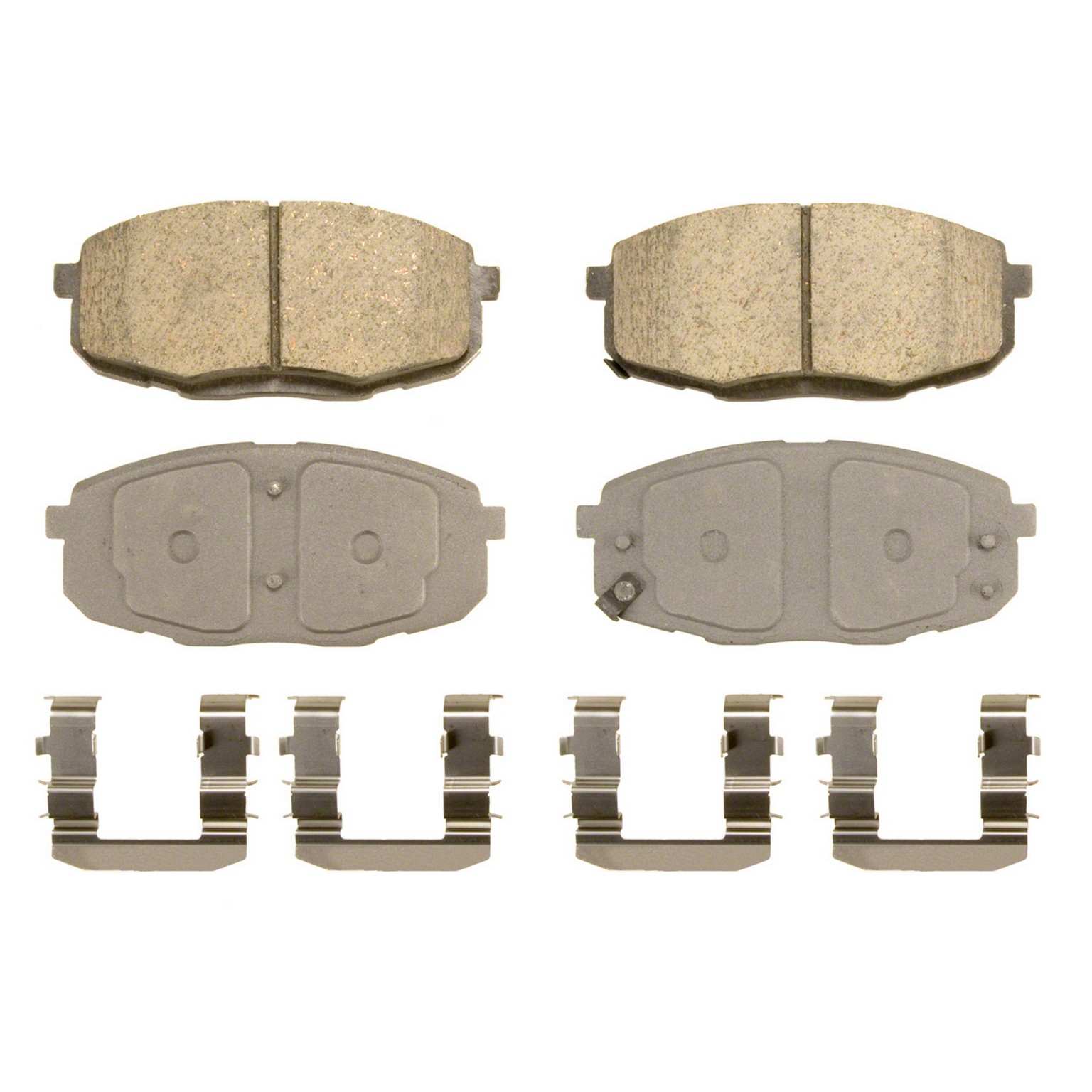 Wagner Brake Disc Brake Pad Set  top view frsport QC1397