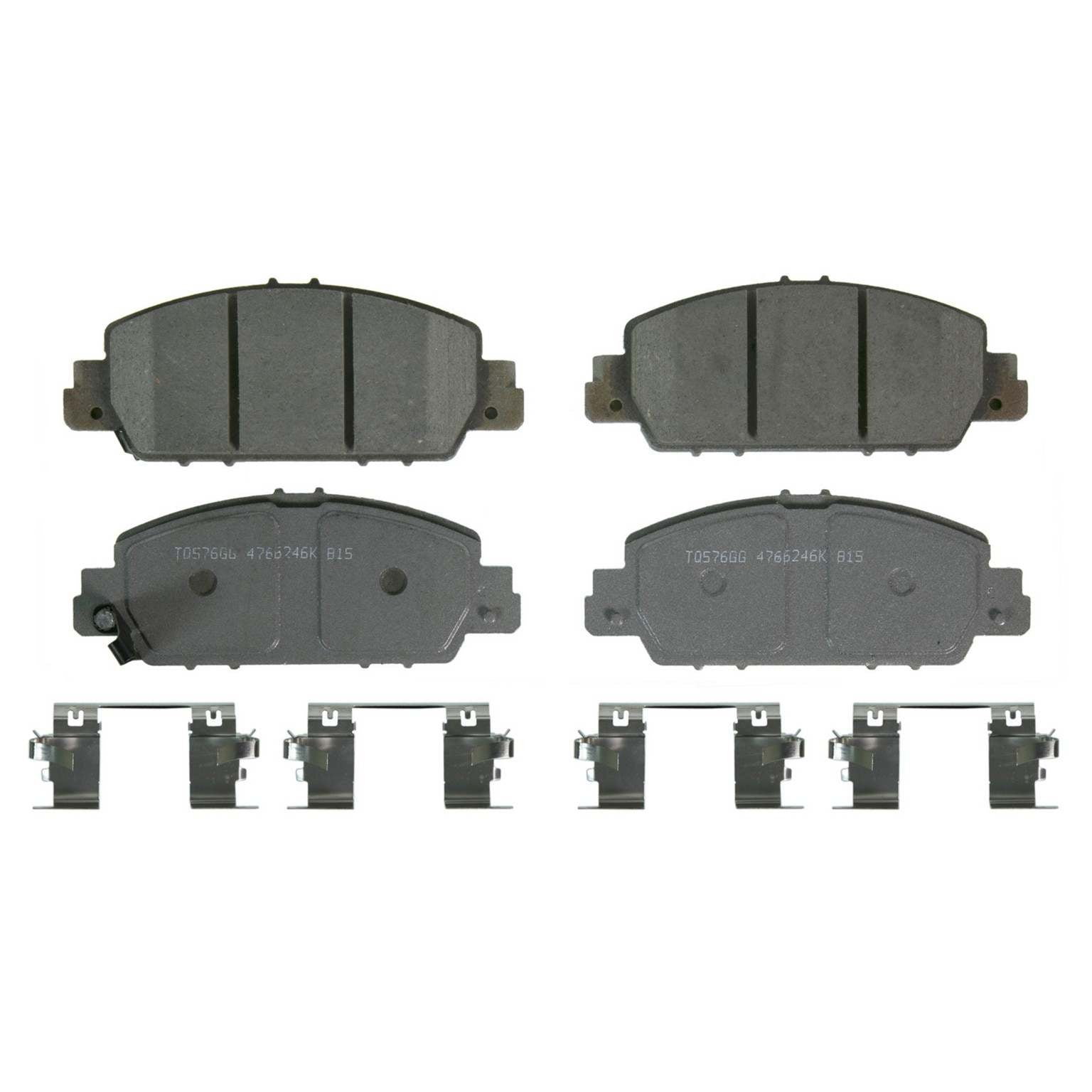 Wagner Brake Disc Brake Pad Set  top view frsport QC1654