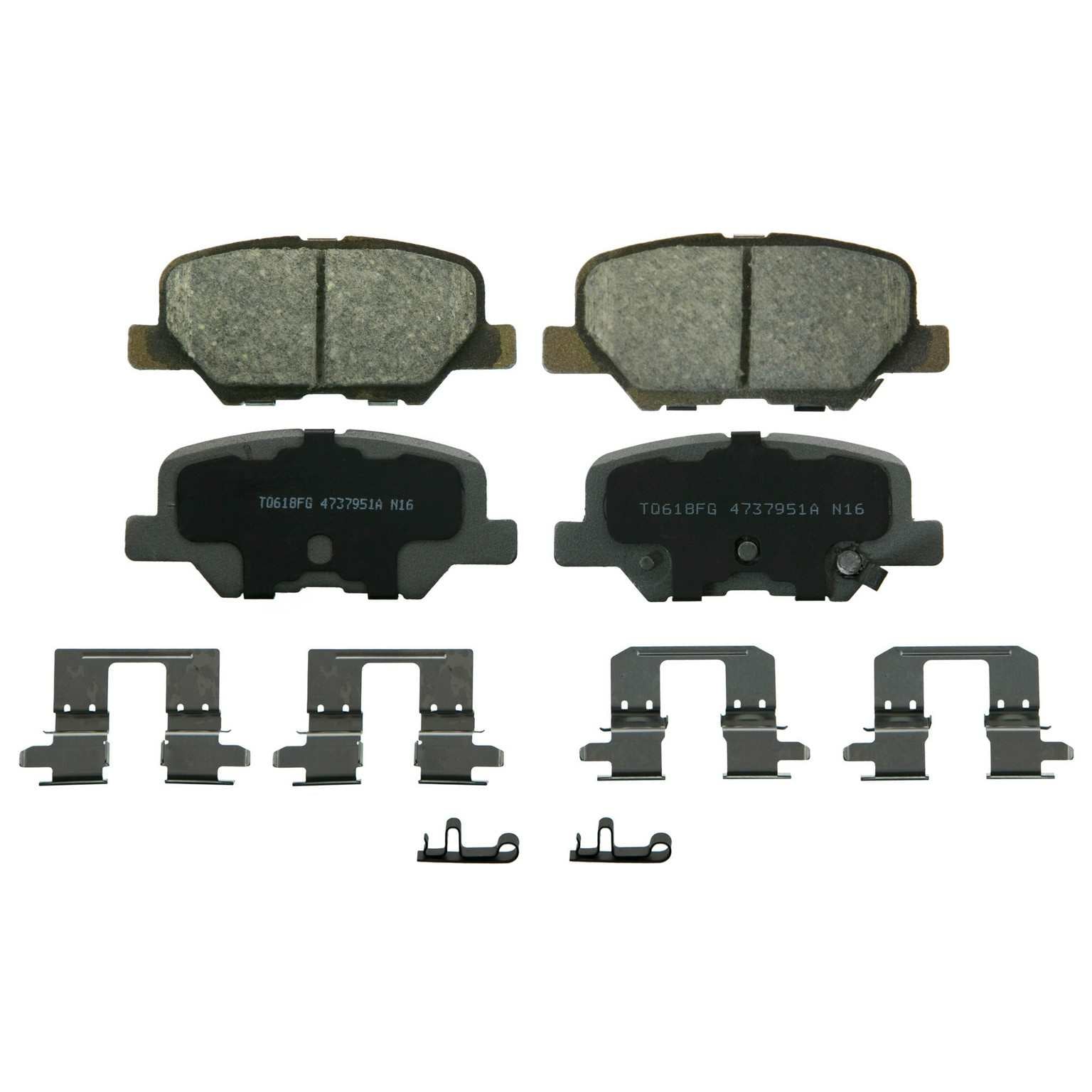 wagner brake disc brake pad set  frsport qc1679