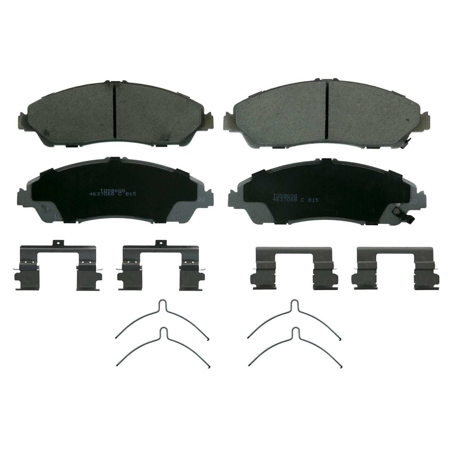 Wagner Brake Disc Brake Pad Set  top view frsport QC1723