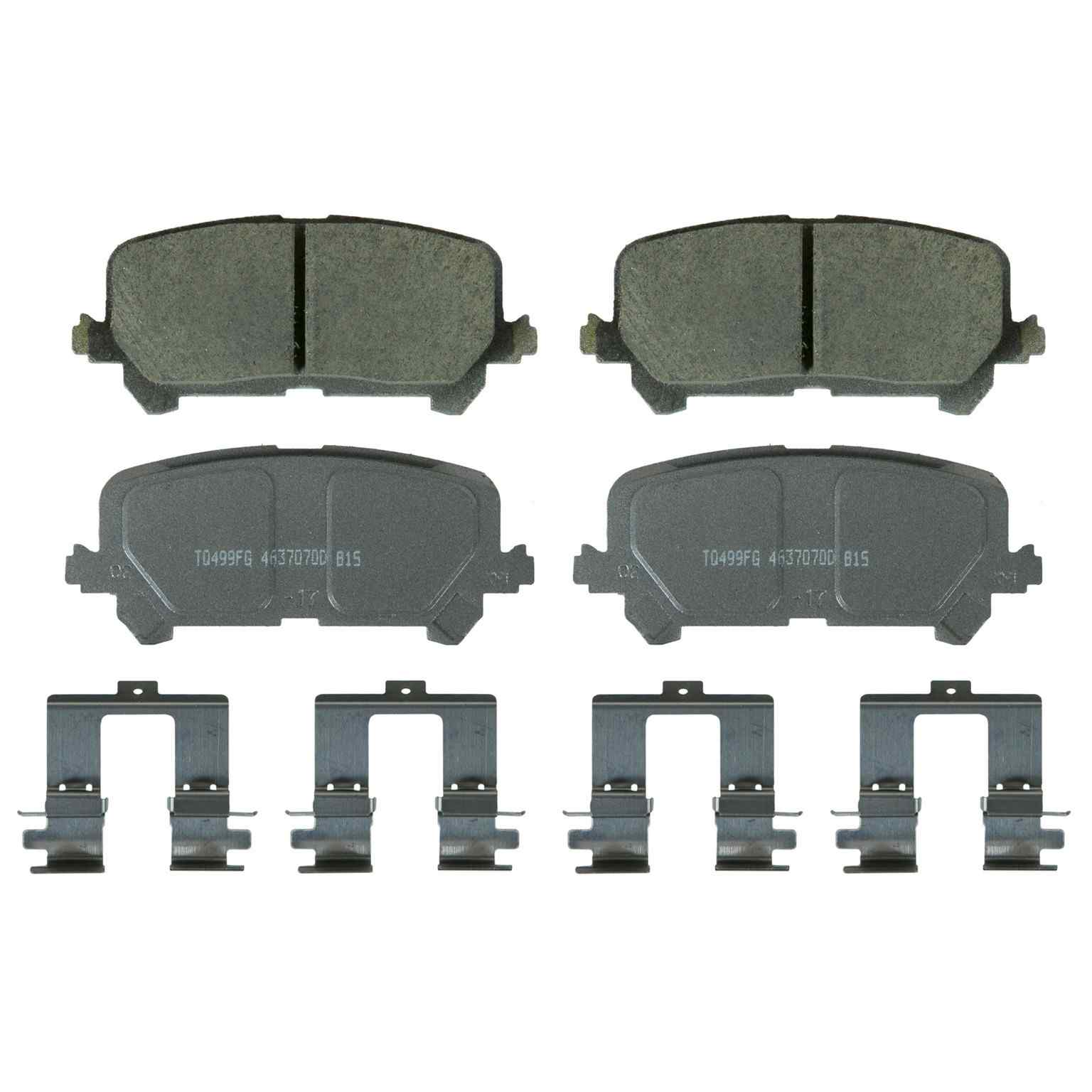 wagner brake disc brake pad set  frsport qc1724