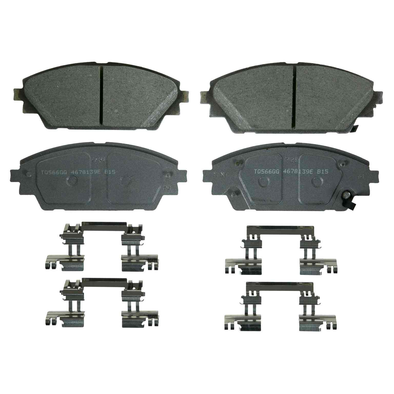 wagner brake disc brake pad set  frsport qc1728