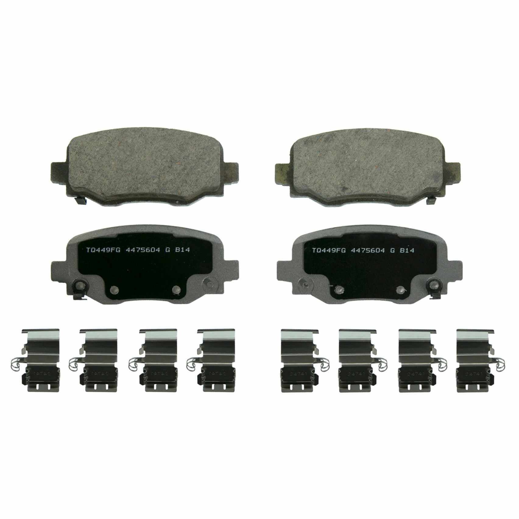 Wagner Brake Disc Brake Pad Set  top view frsport QC1734