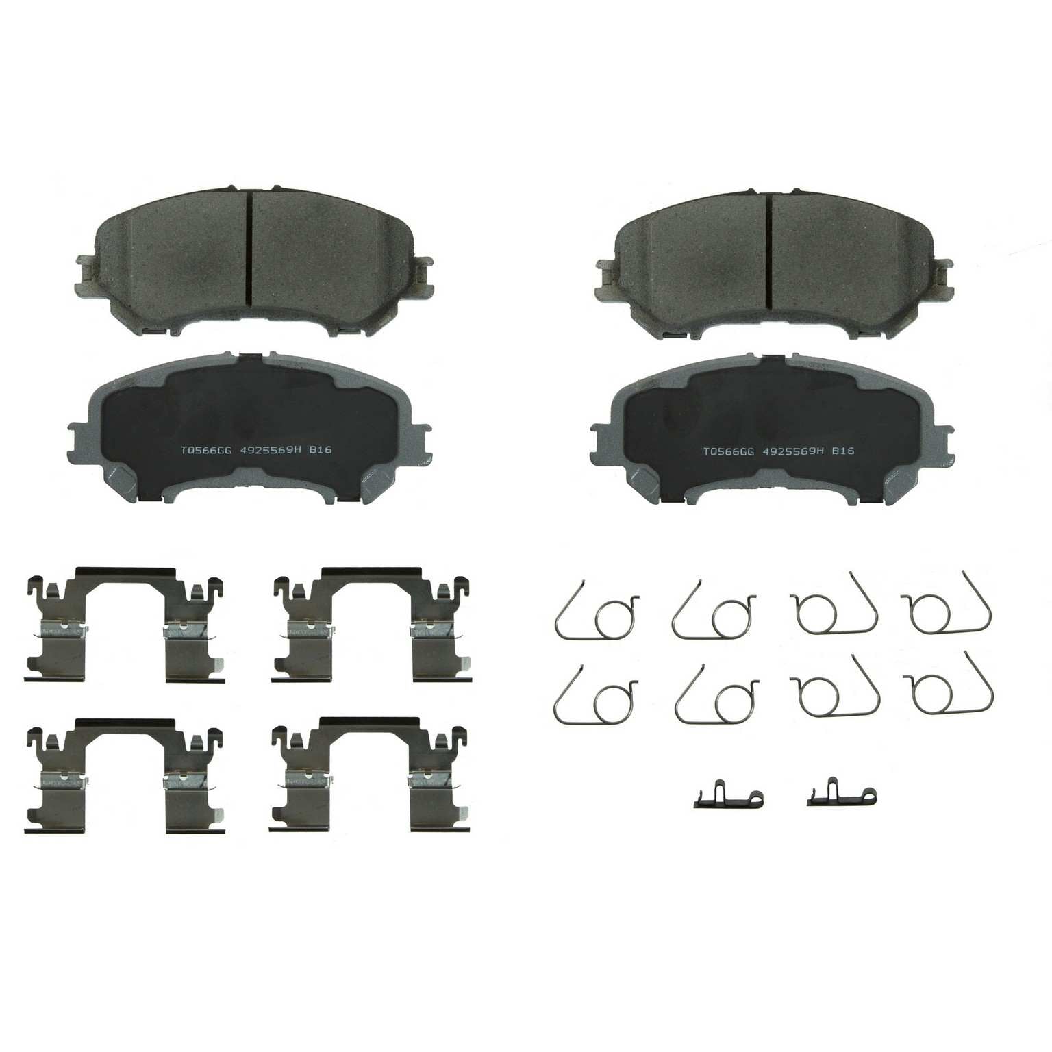 wagner brake disc brake pad set  frsport qc1737