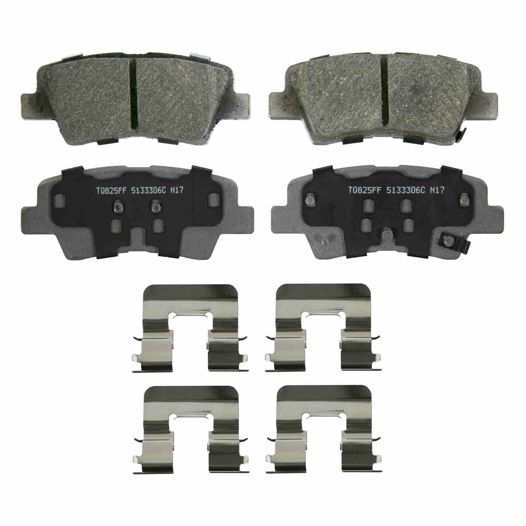 Wagner Brake Disc Brake Pad Set  top view frsport QC1813