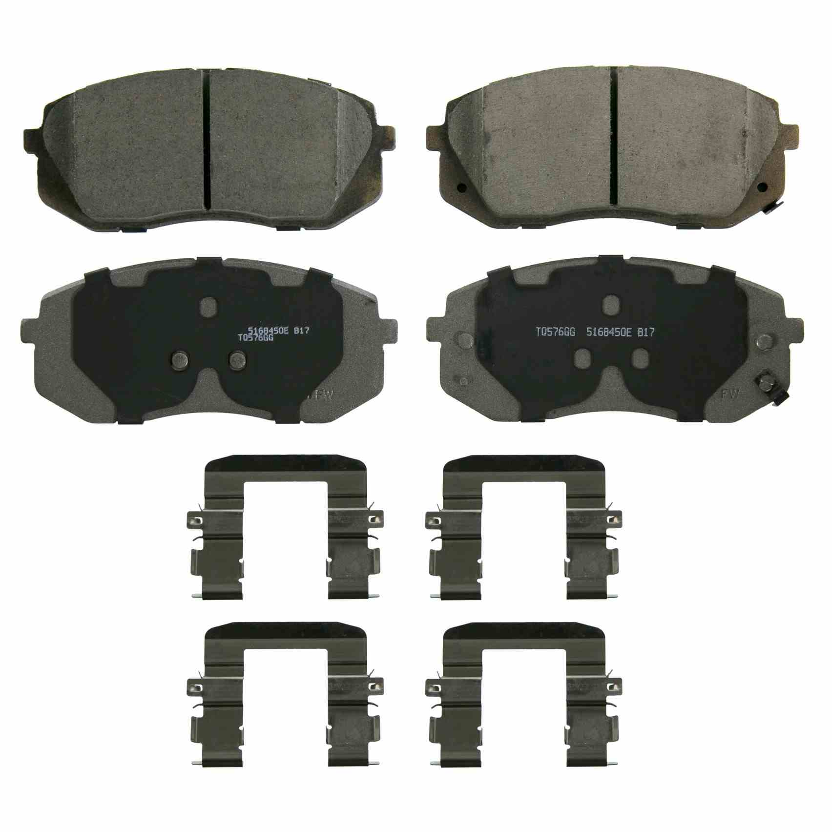 Wagner Brake Disc Brake Pad Set  top view frsport QC1826