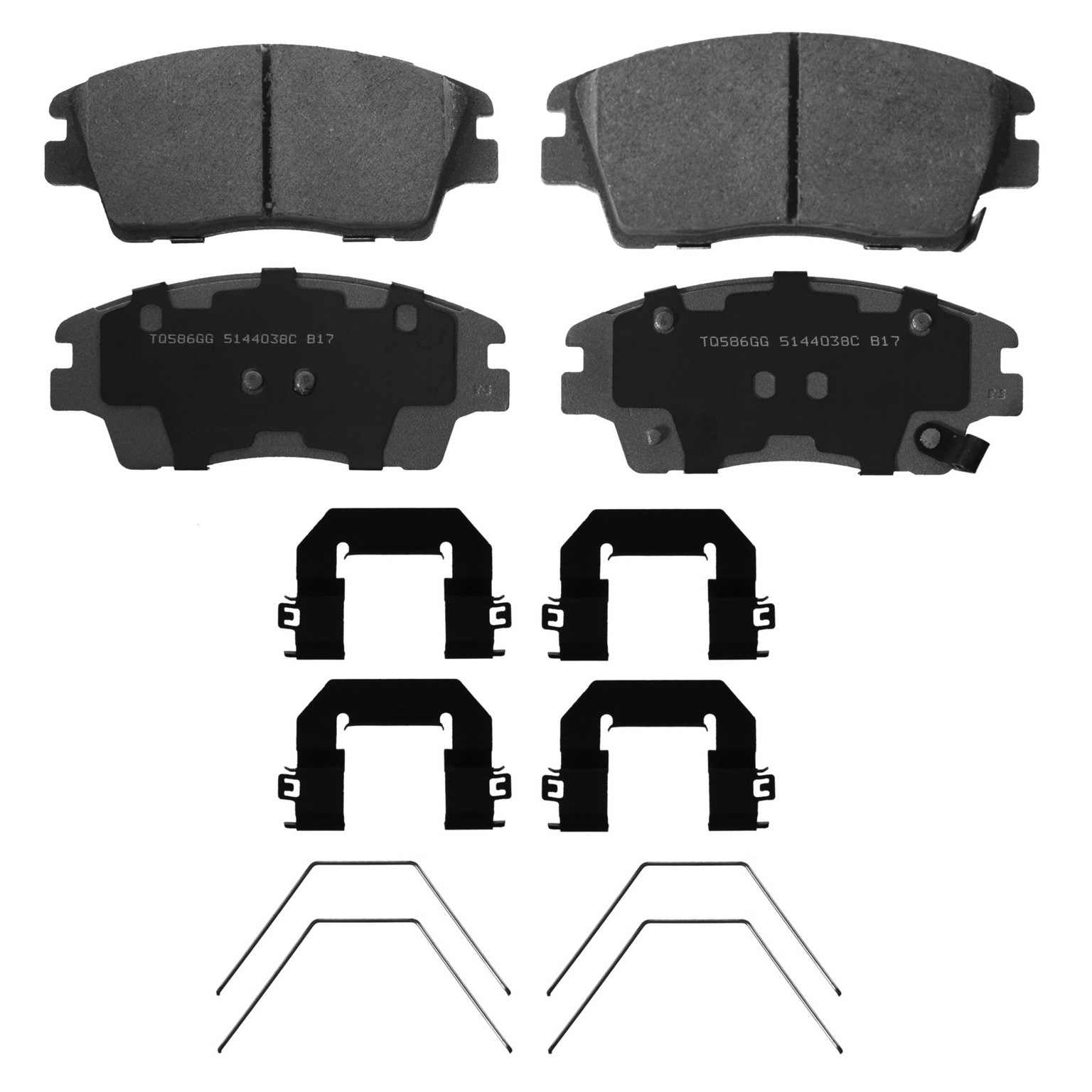 Wagner Brake Disc Brake Pad Set  top view frsport QC1847