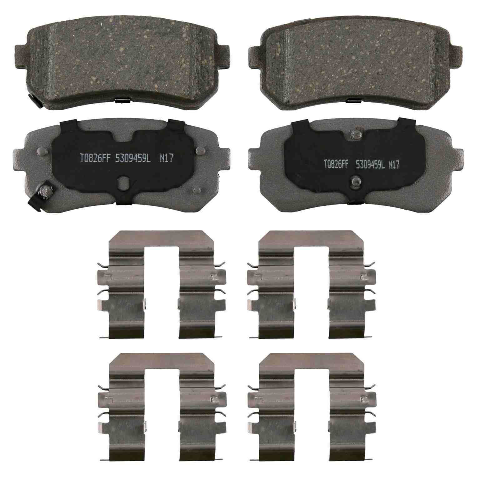 Wagner Brake Disc Brake Pad Set  top view frsport QC1856