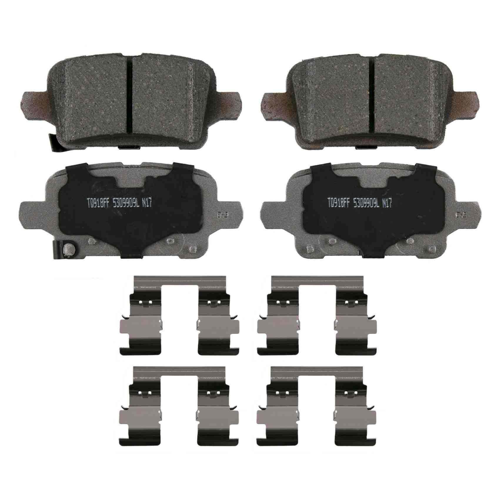 Wagner Brake Disc Brake Pad Set  top view frsport QC1915