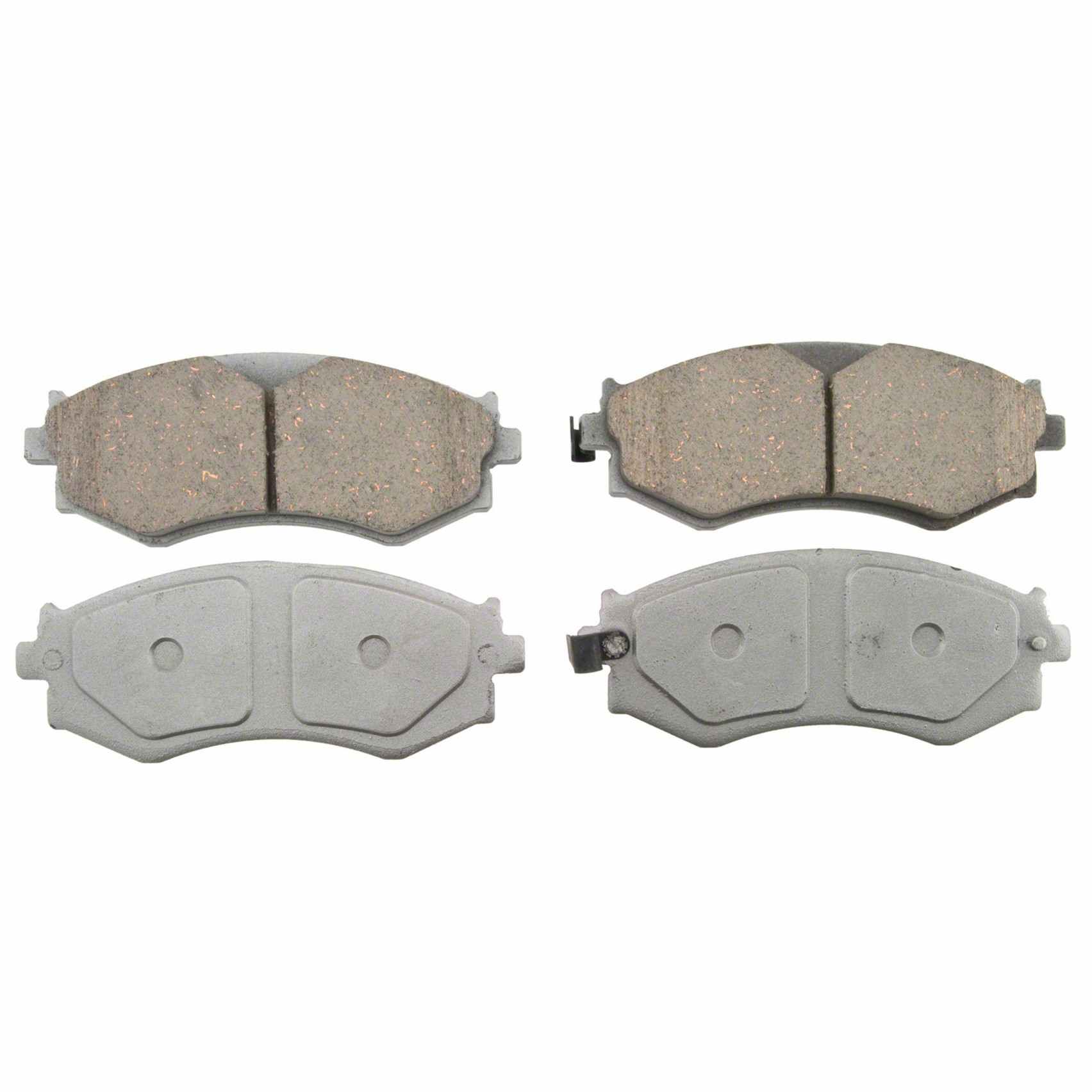 Wagner Brake Disc Brake Pad Set  top view frsport QC462