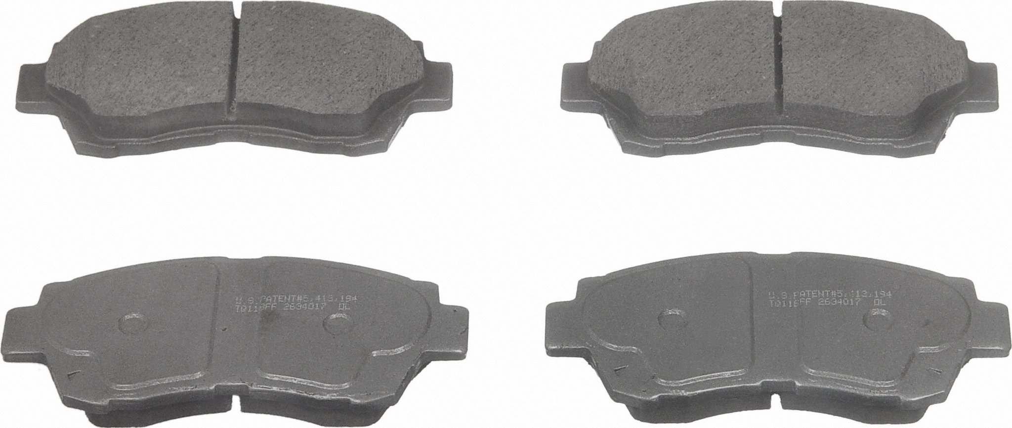 Wagner Brake Disc Brake Pad Set  top view frsport QC476