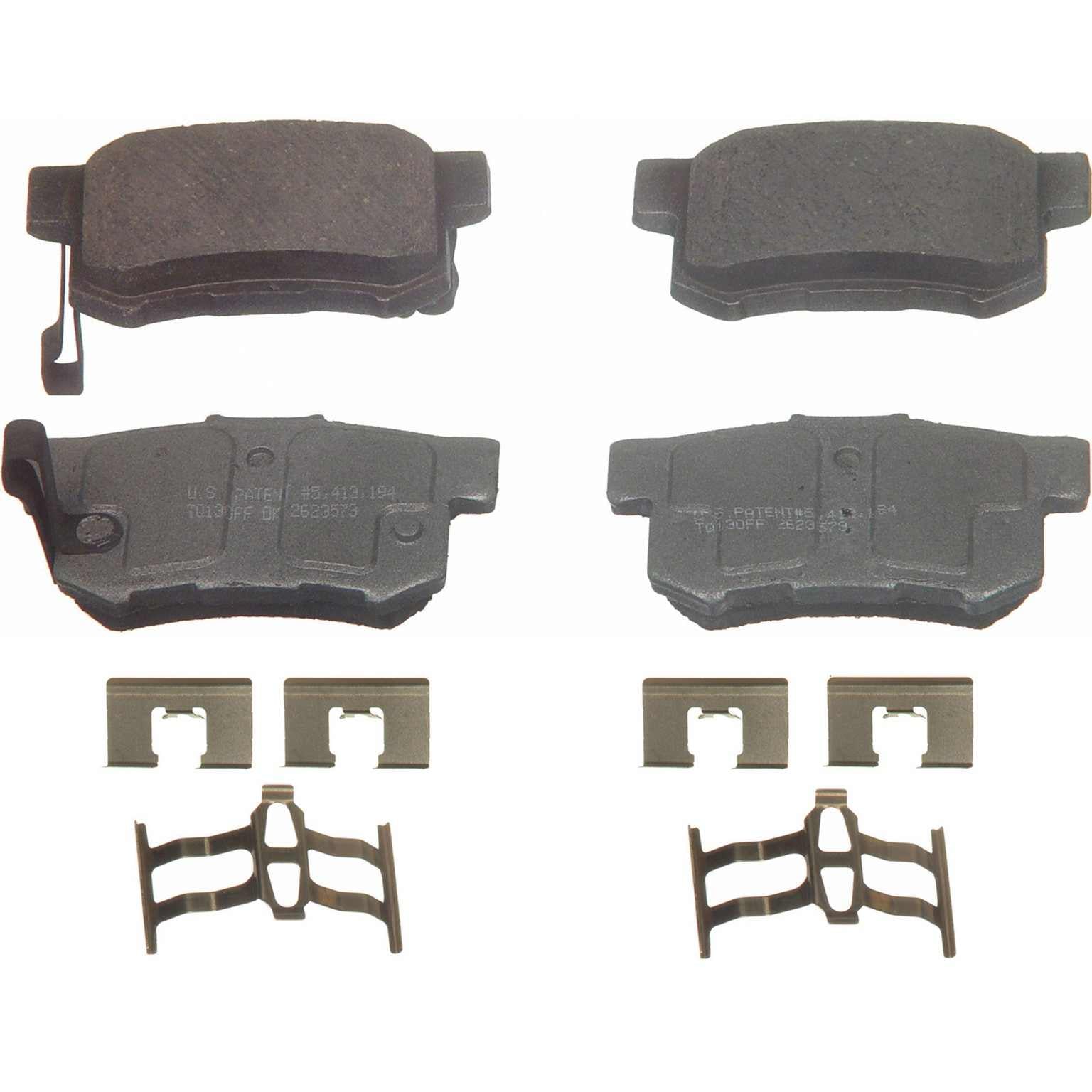 wagner brake disc brake pad set  frsport qc536