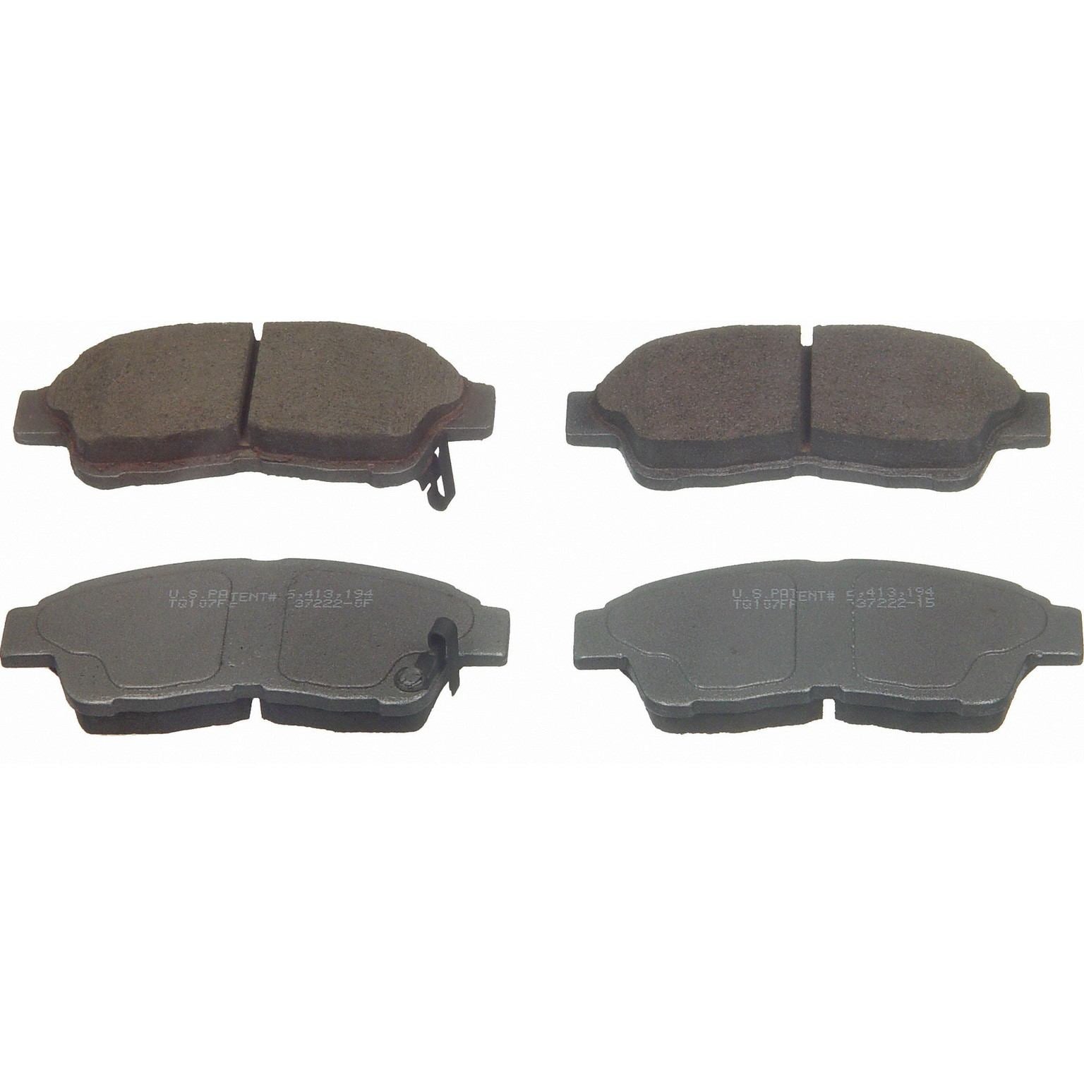 wagner brake disc brake pad set  frsport qc562