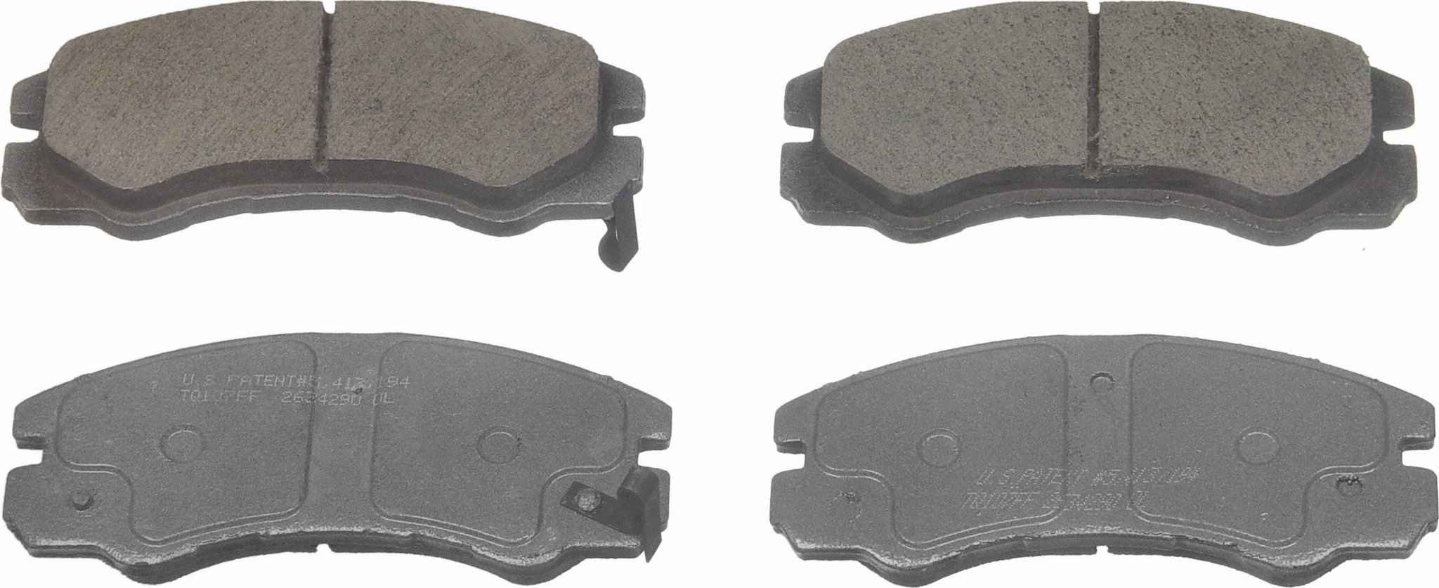 Wagner Brake Disc Brake Pad Set  top view frsport QC579A