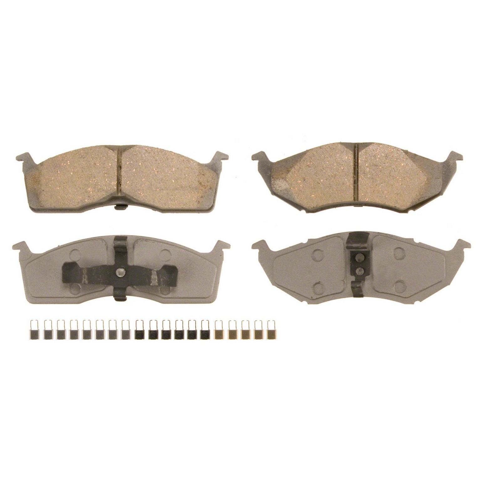 Wagner Brake Disc Brake Pad Set  top view frsport QC591